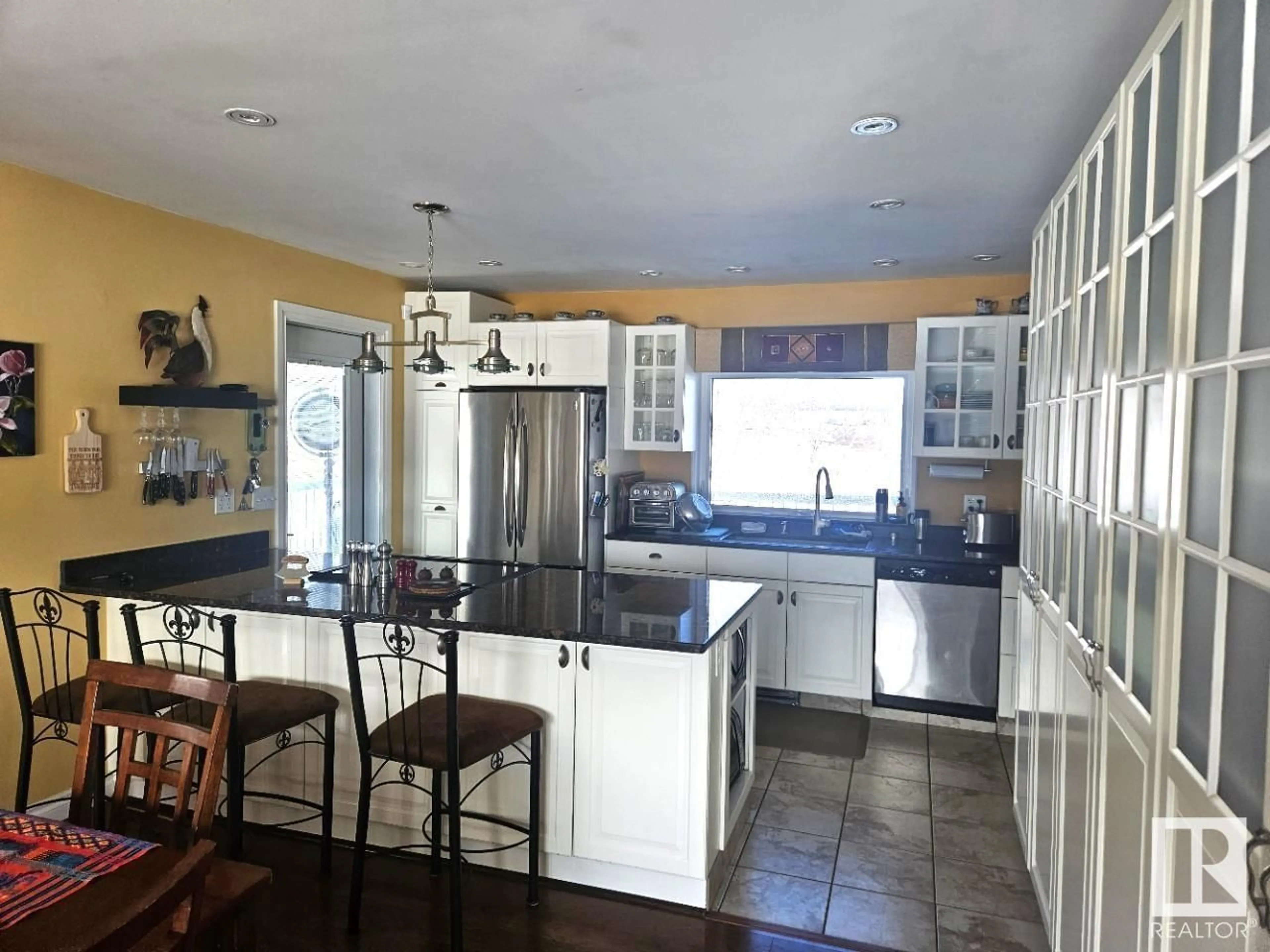 Open concept kitchen, ceramic/tile floor for 5104 51 AV, Ranfurly Alberta T0B3T0