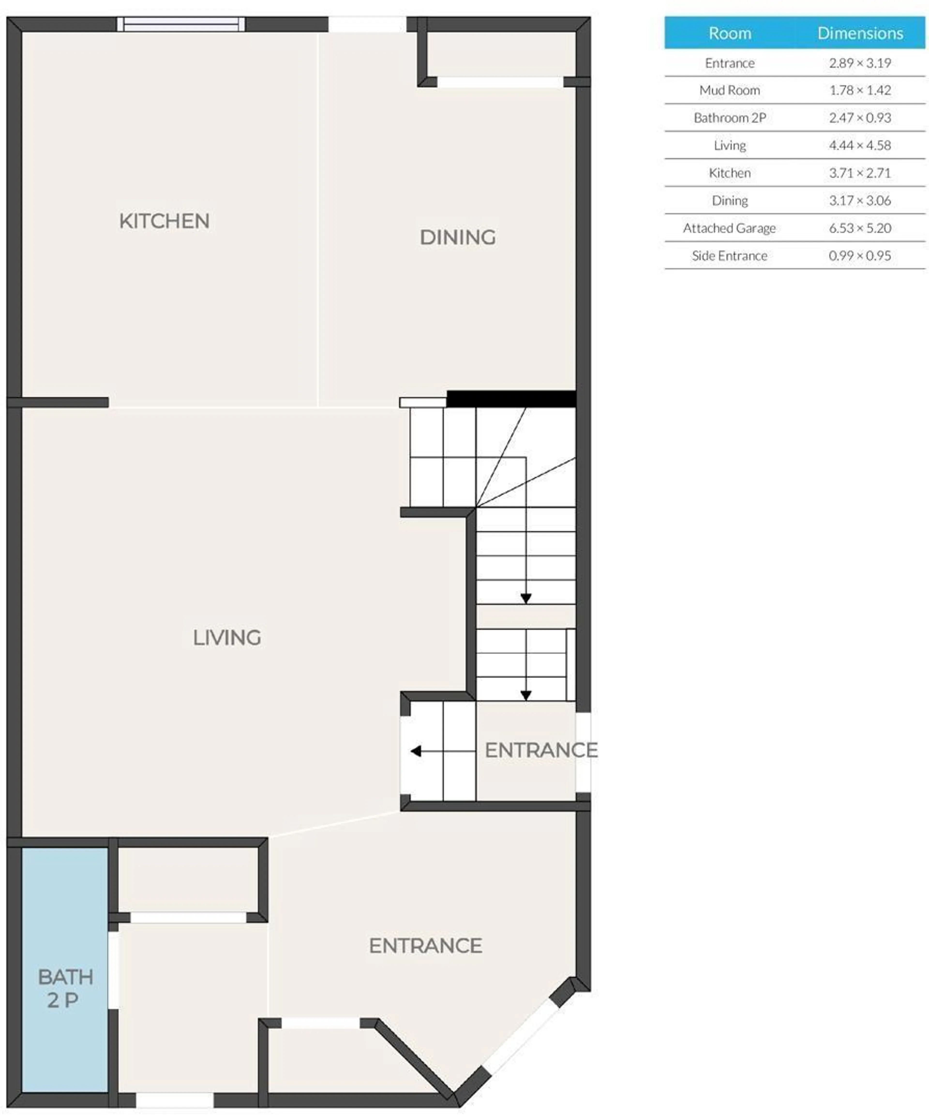 Floor plan for 220 ORCHARDS BV SW, Edmonton Alberta T6X2G9