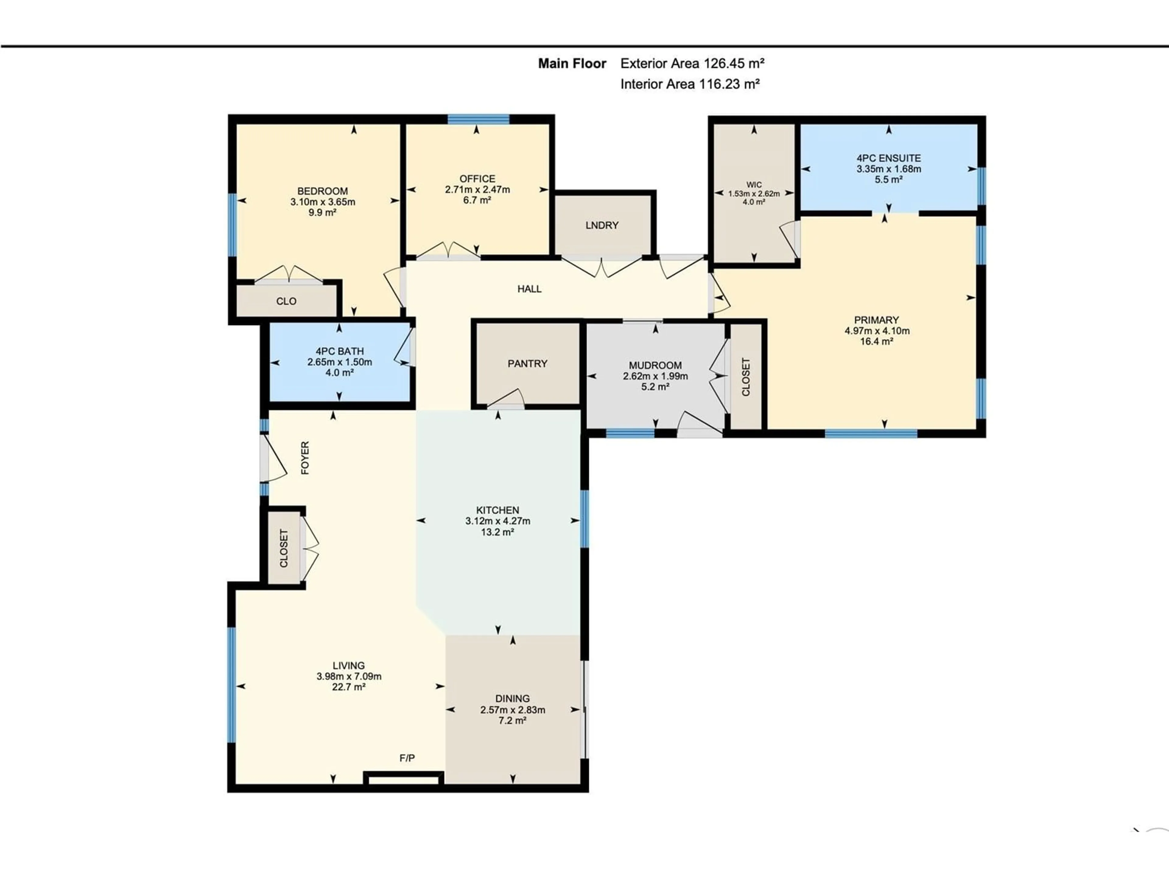 Floor plan for 4839 114 AV NW, Edmonton Alberta T5W0T7