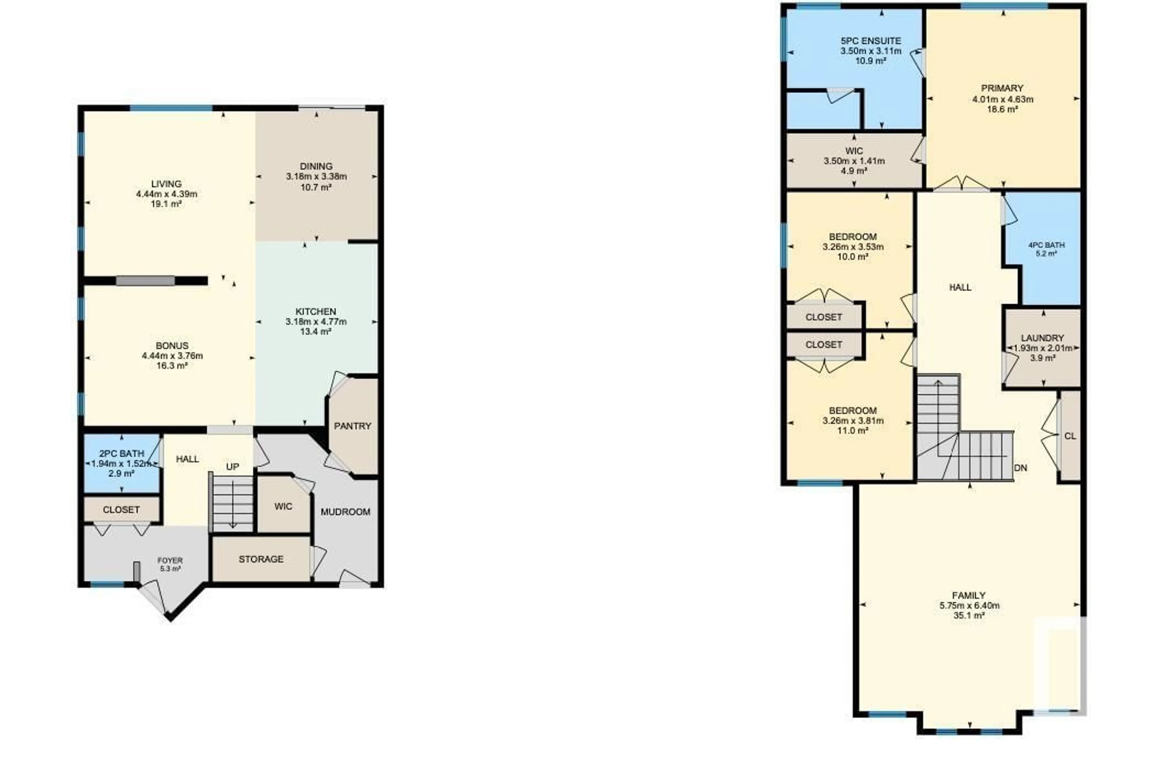 Floor plan for 4650 ALWOOD WY SW, Edmonton Alberta T6W3A3