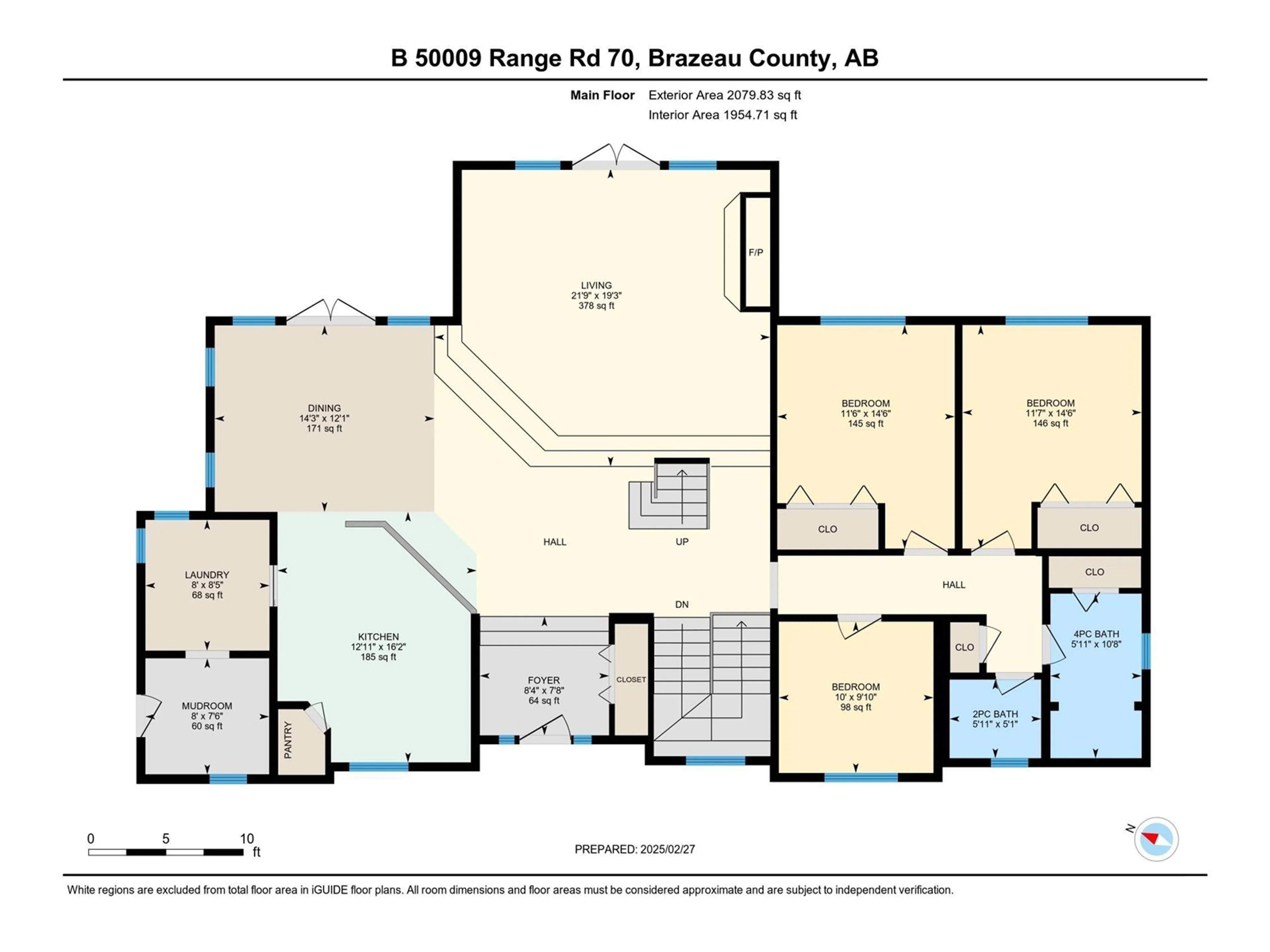 Floor plan for 50009 RANGE ROAD 70, Rural Brazeau County Alberta T7A2A2