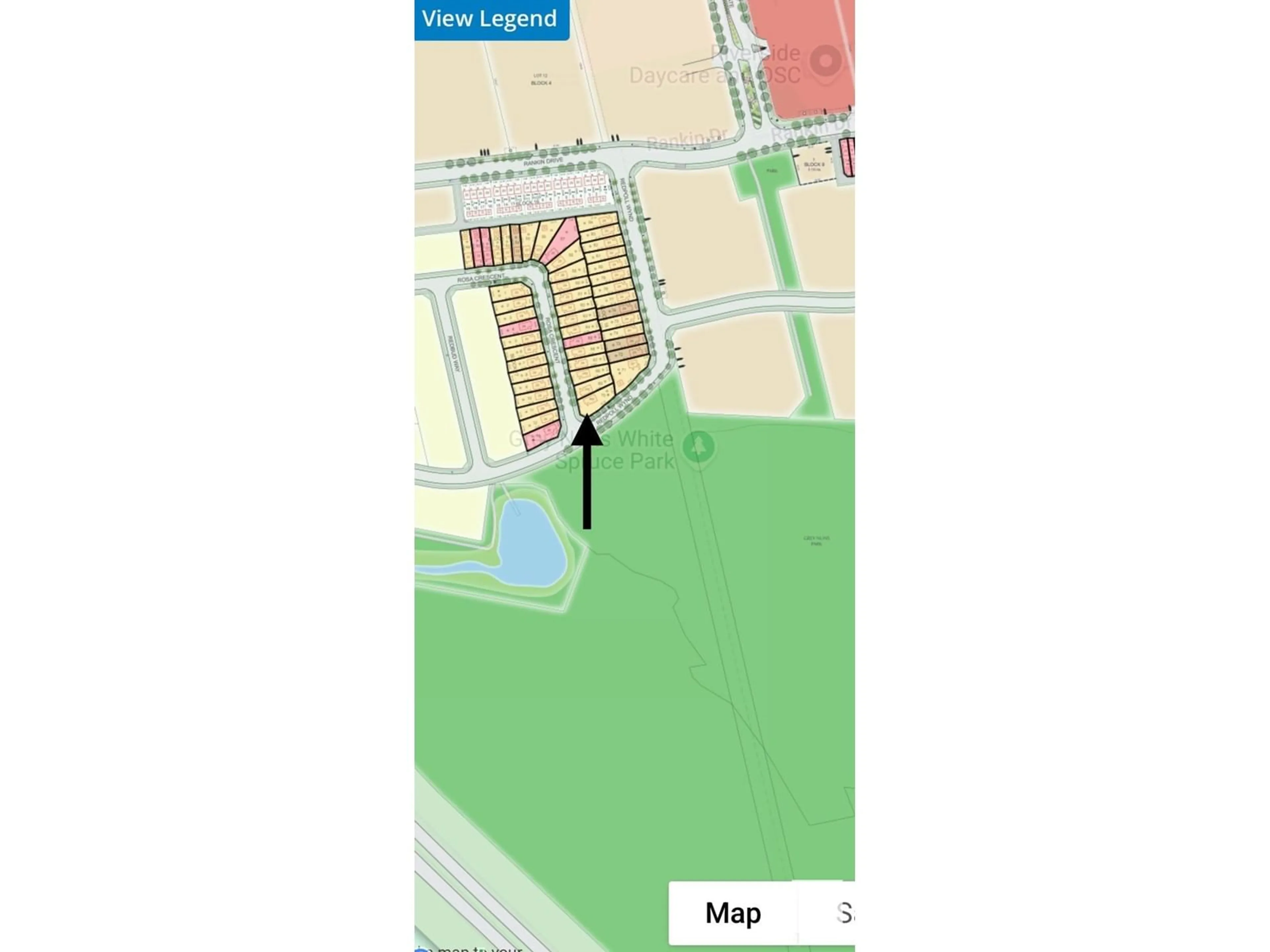 Picture of a map for 1 ROSA CR, St. Albert Alberta T8N8B7