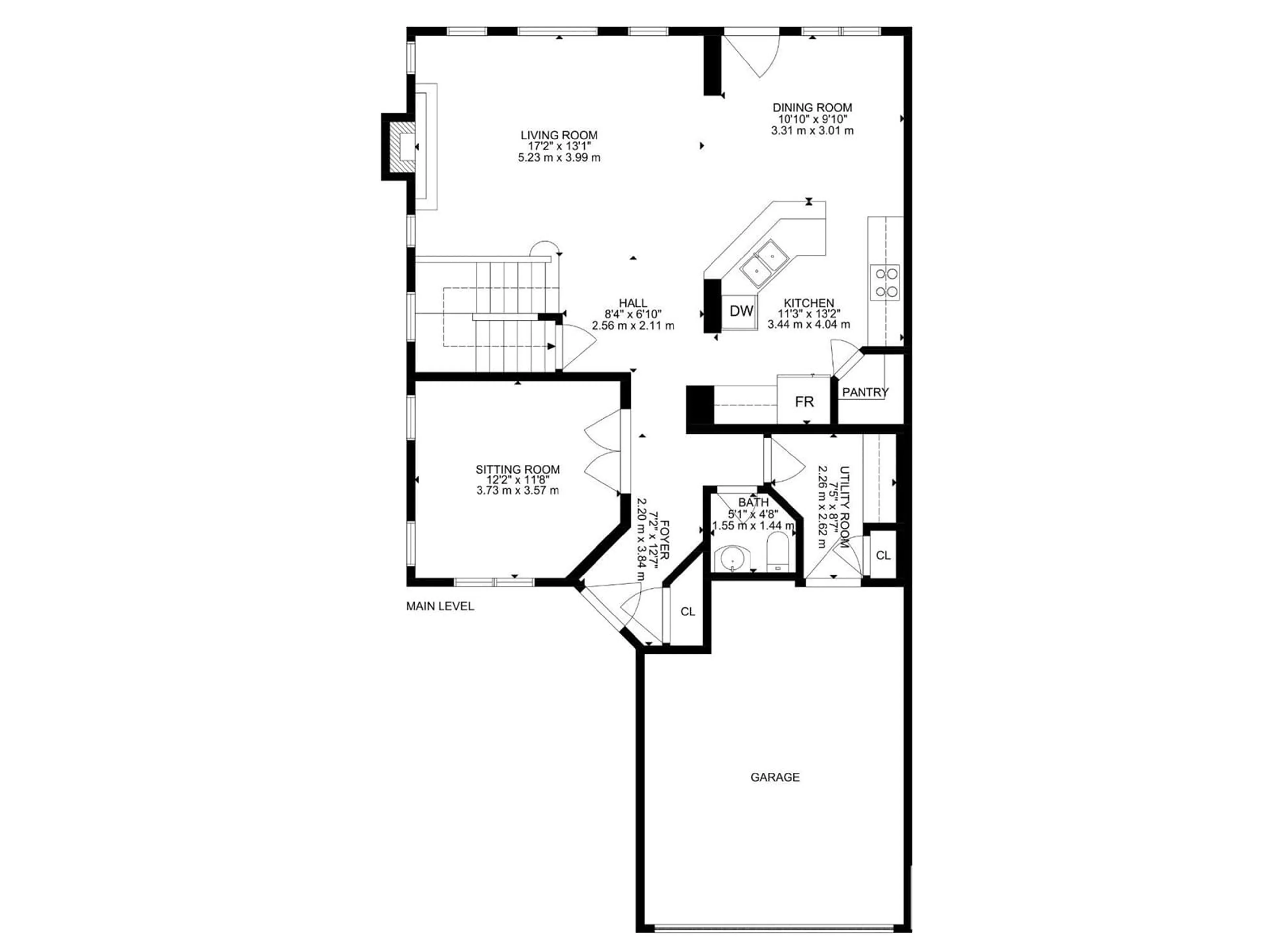 Floor plan for 17528 87 ST NW, Edmonton Alberta T5Z0A4