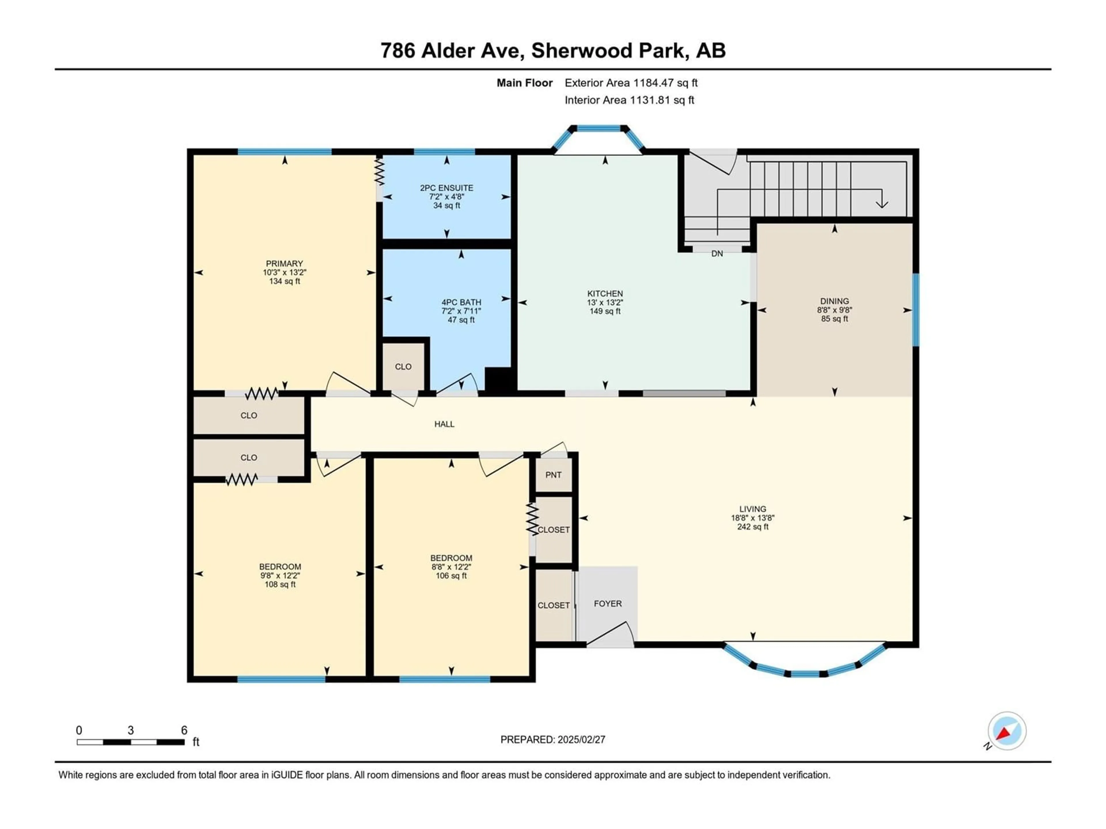 Floor plan for 786 ALDER AV, Sherwood Park Alberta T8A2H8