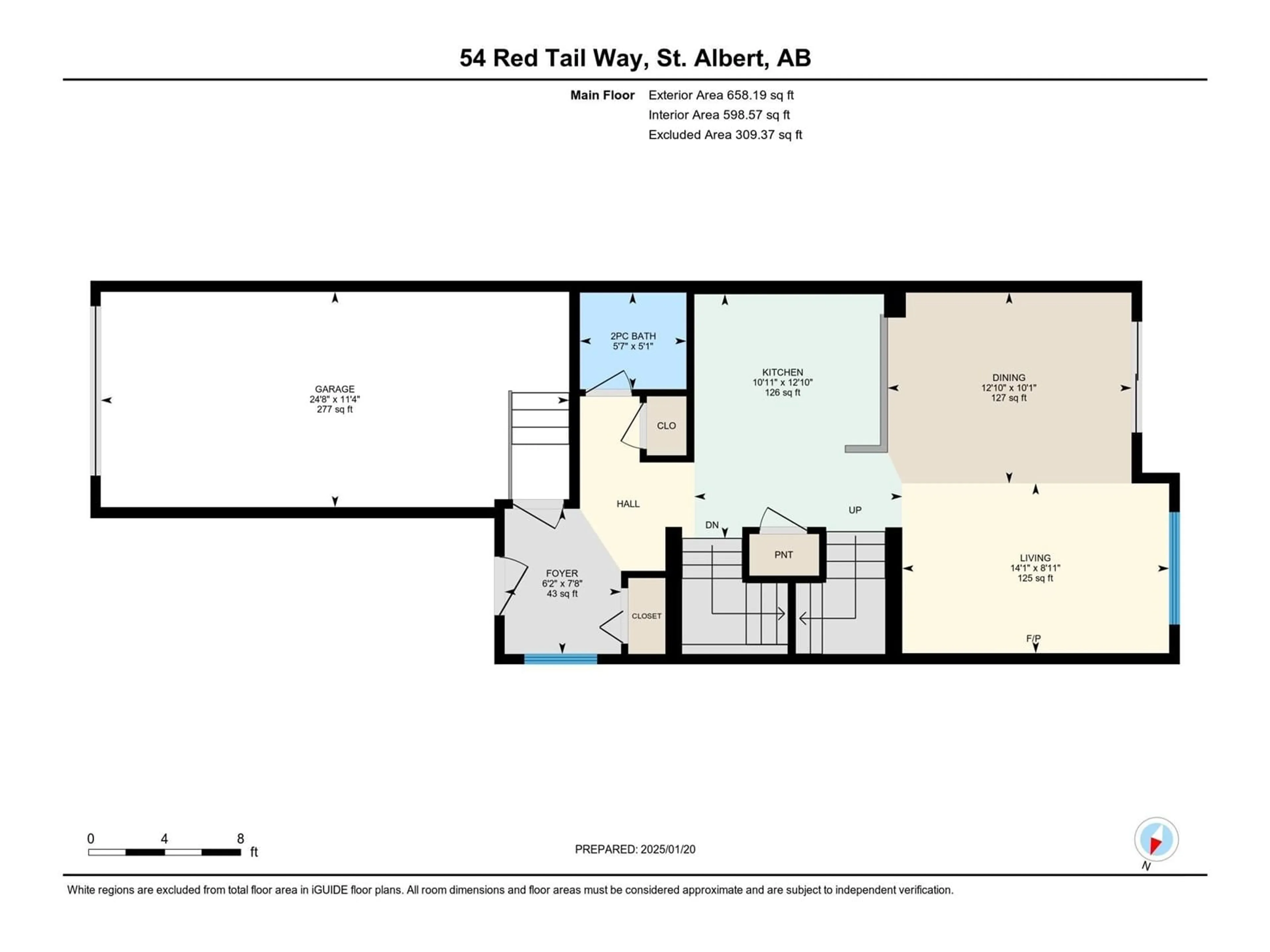 Floor plan for 54 RED TAIL WY, St. Albert Alberta T8N7N8