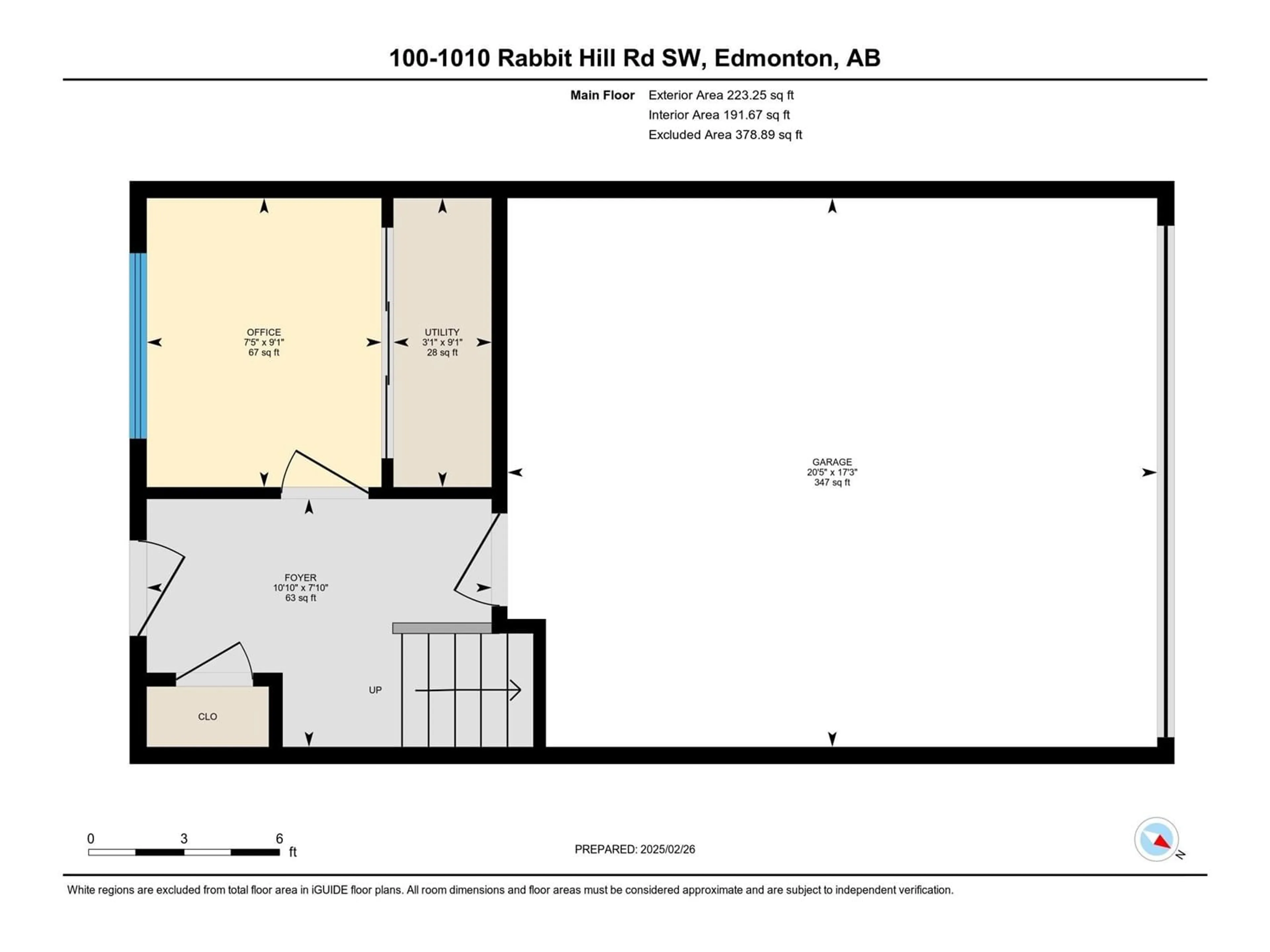 Floor plan for #100 1010 RABBIT HILL RD SW, Edmonton Alberta T6W4G7