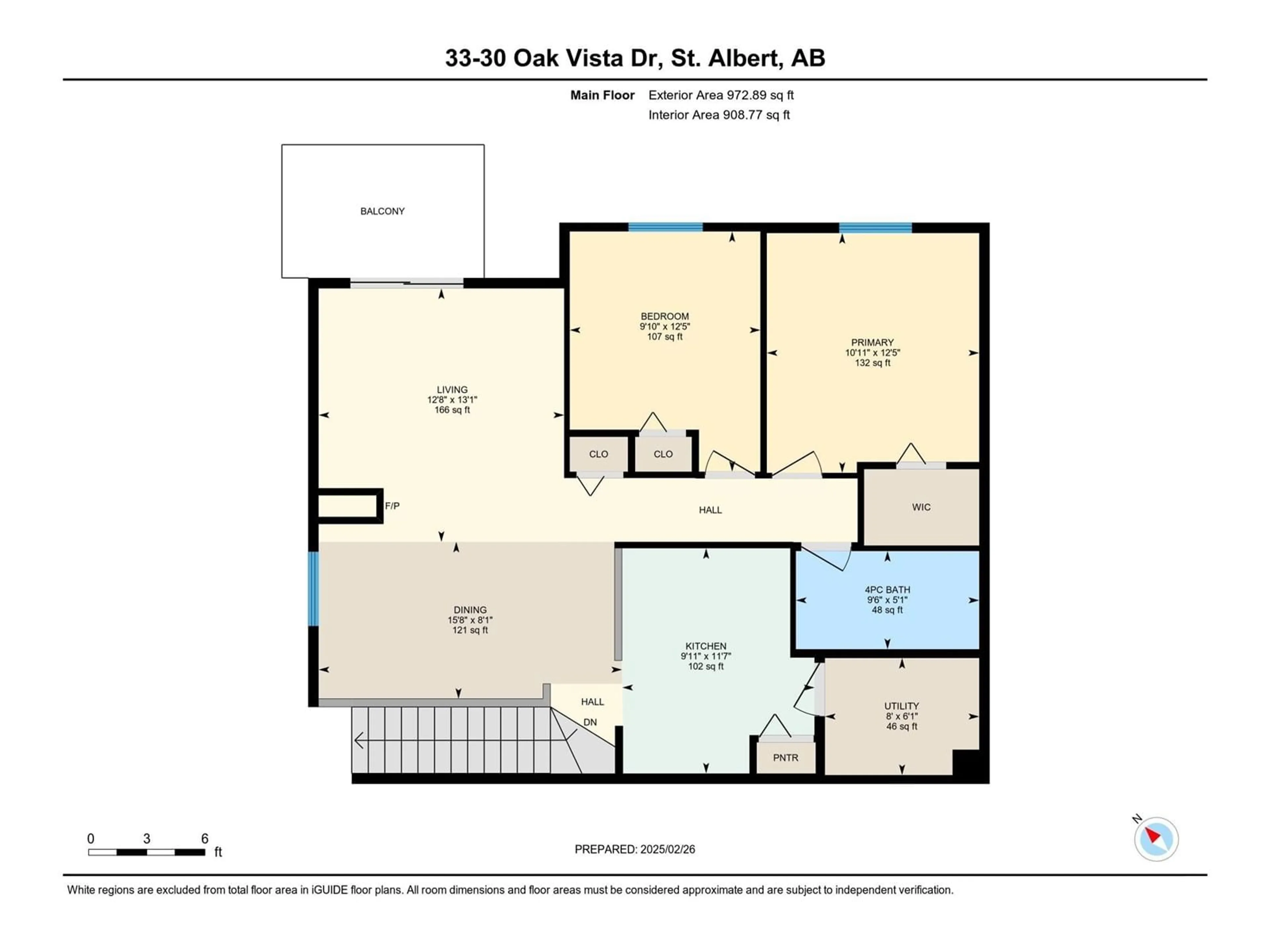 Floor plan for #33 30 Oak Vista DR, St. Albert Alberta T8N3T1