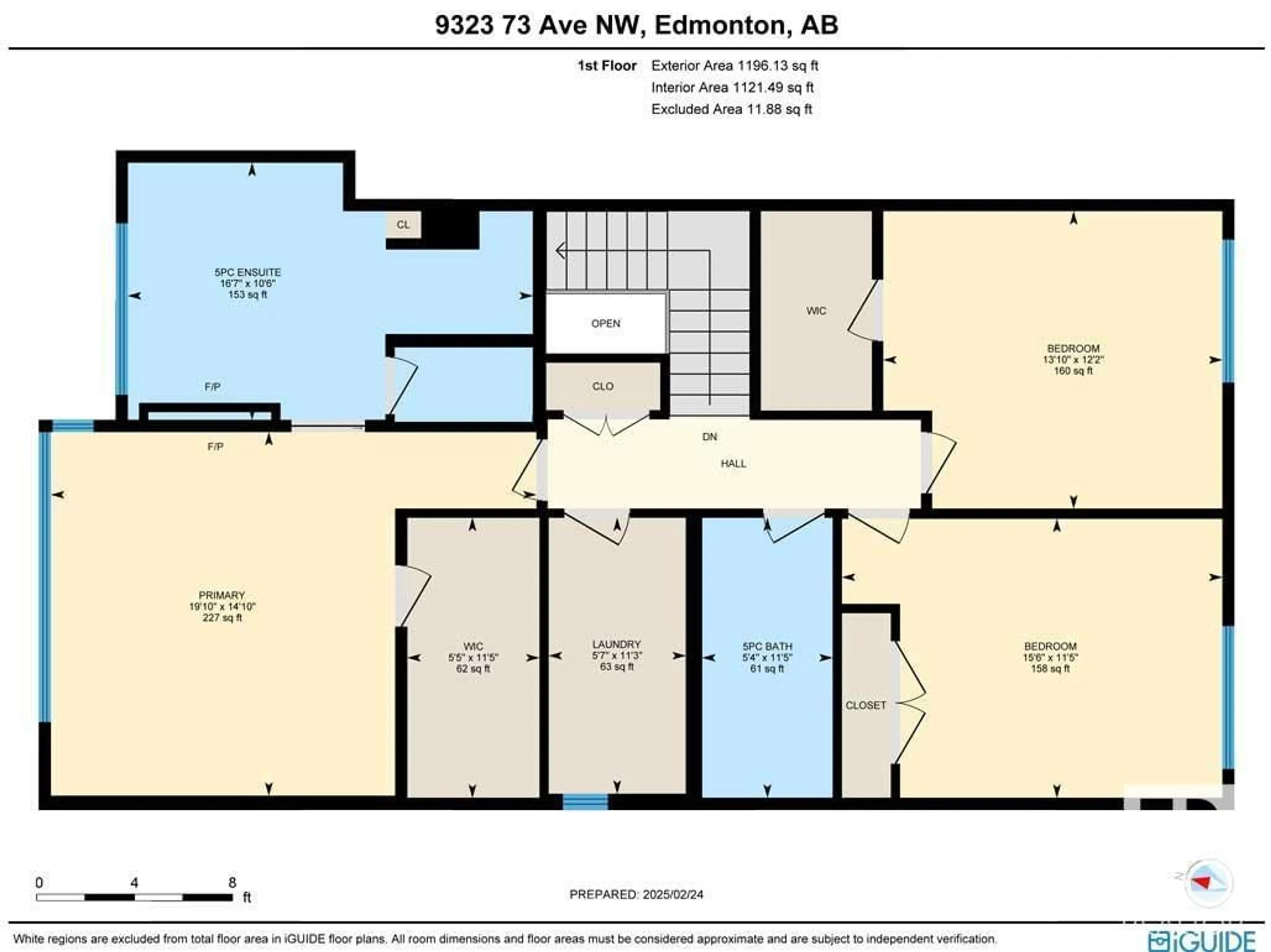 Floor plan for 9323 73 AV NW, Edmonton Alberta T6E1A8