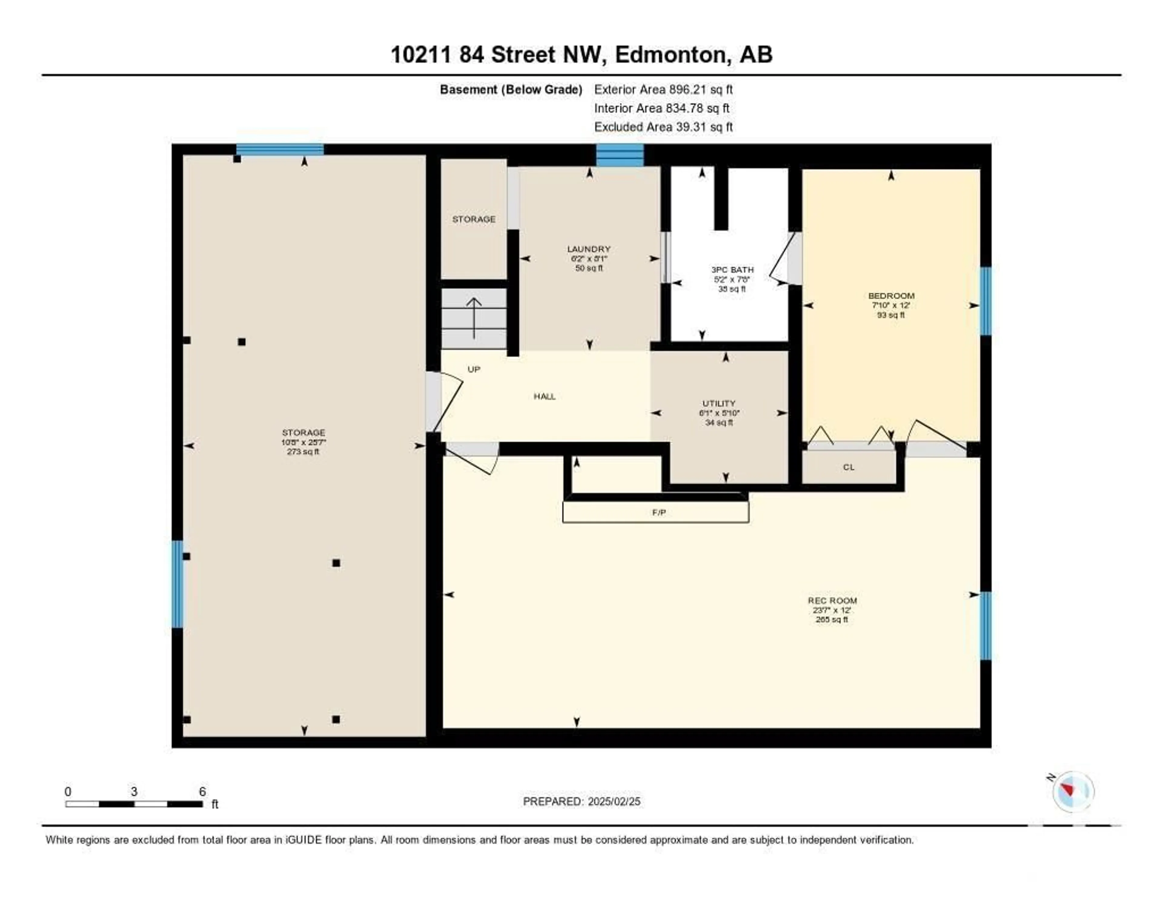 Floor plan for 10211 84 ST NW NW, Edmonton Alberta T6A3R1