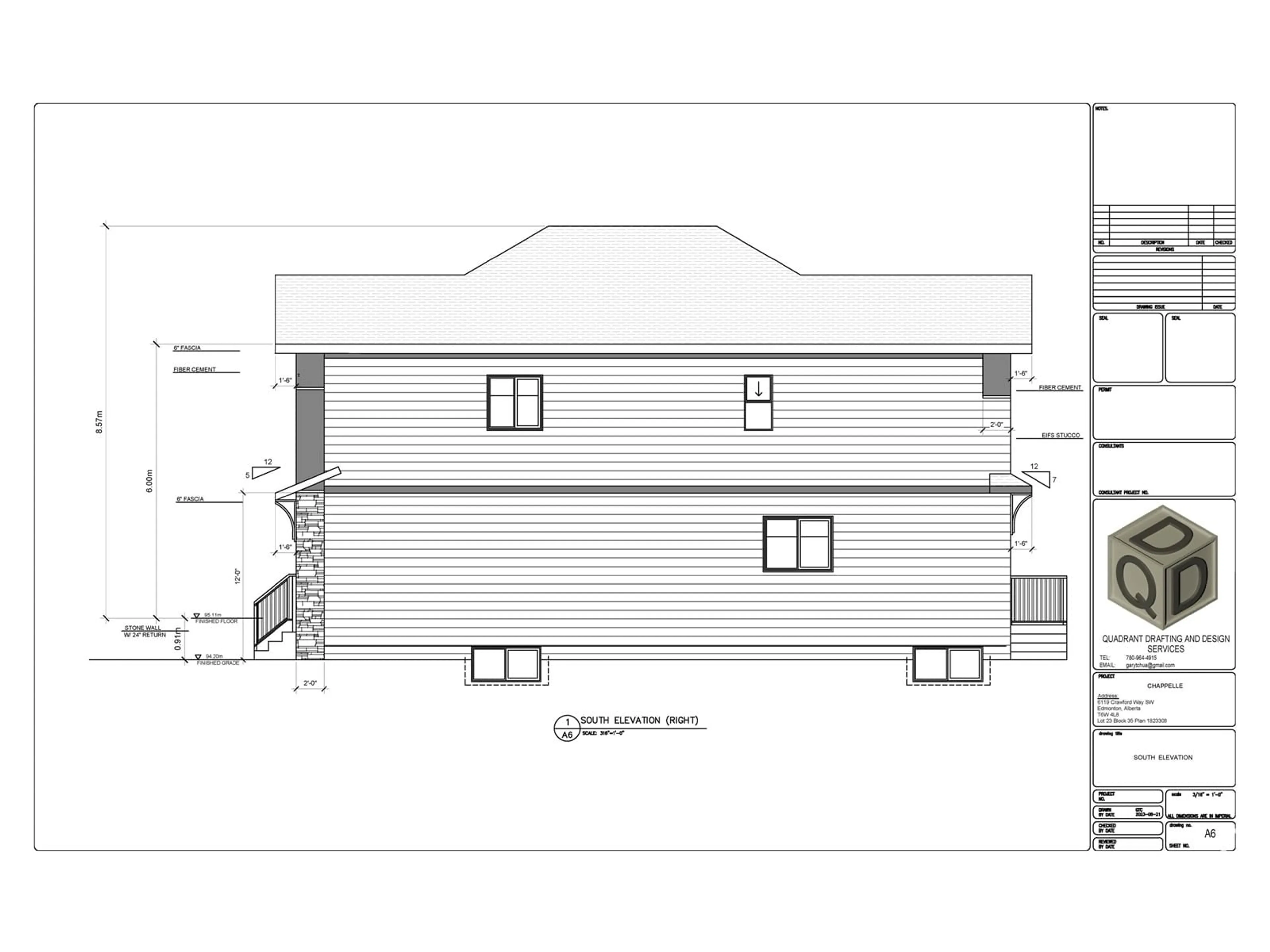 Floor plan for 6119 CRAWFORD DR, Edmonton Alberta T6W4L8