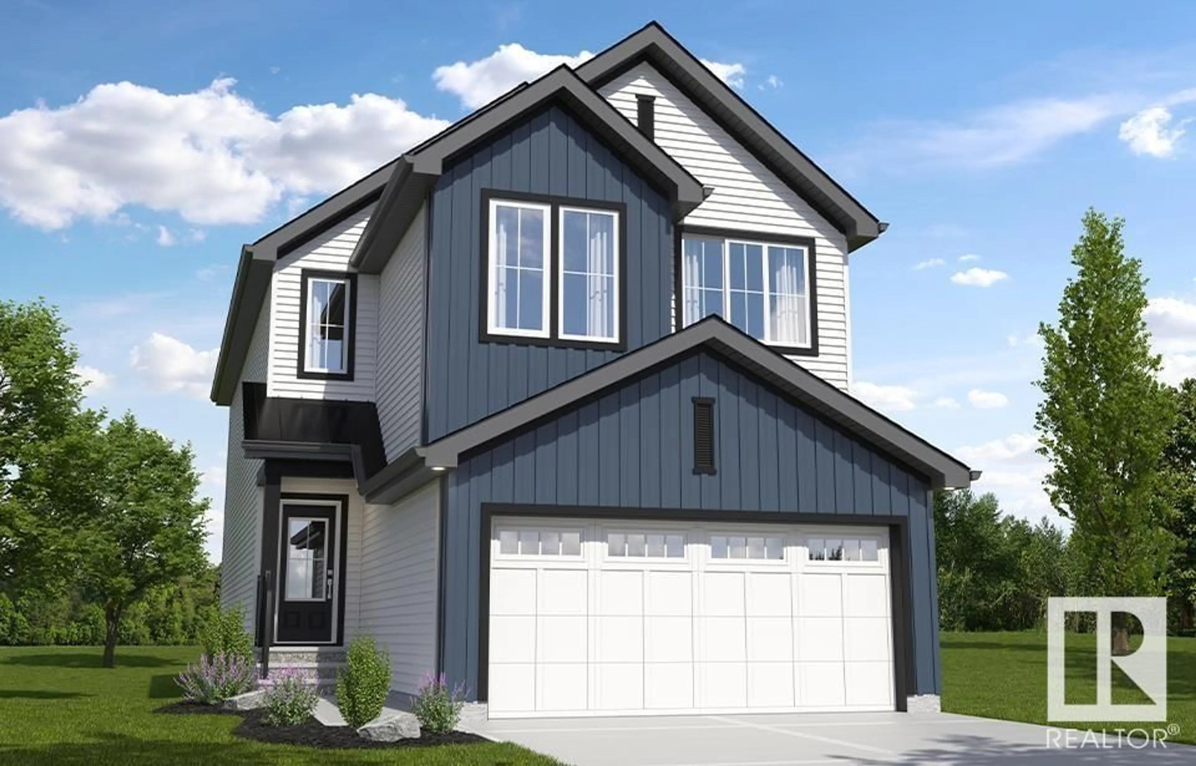 Home with vinyl exterior material, street for 7140 177 AV NW, Edmonton Alberta T5Z0T3