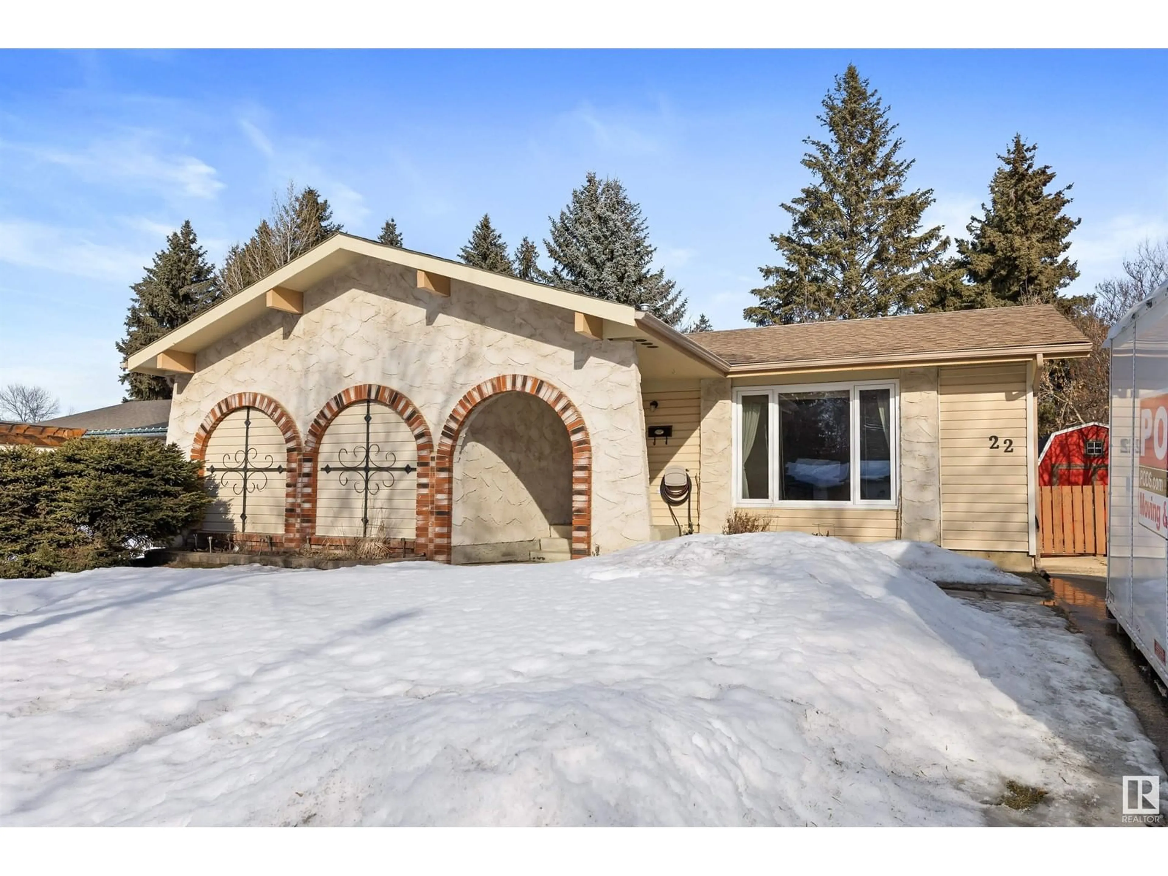 Home with brick exterior material, street for 22 BRUNSWICK CR, St. Albert Alberta T8N2K6