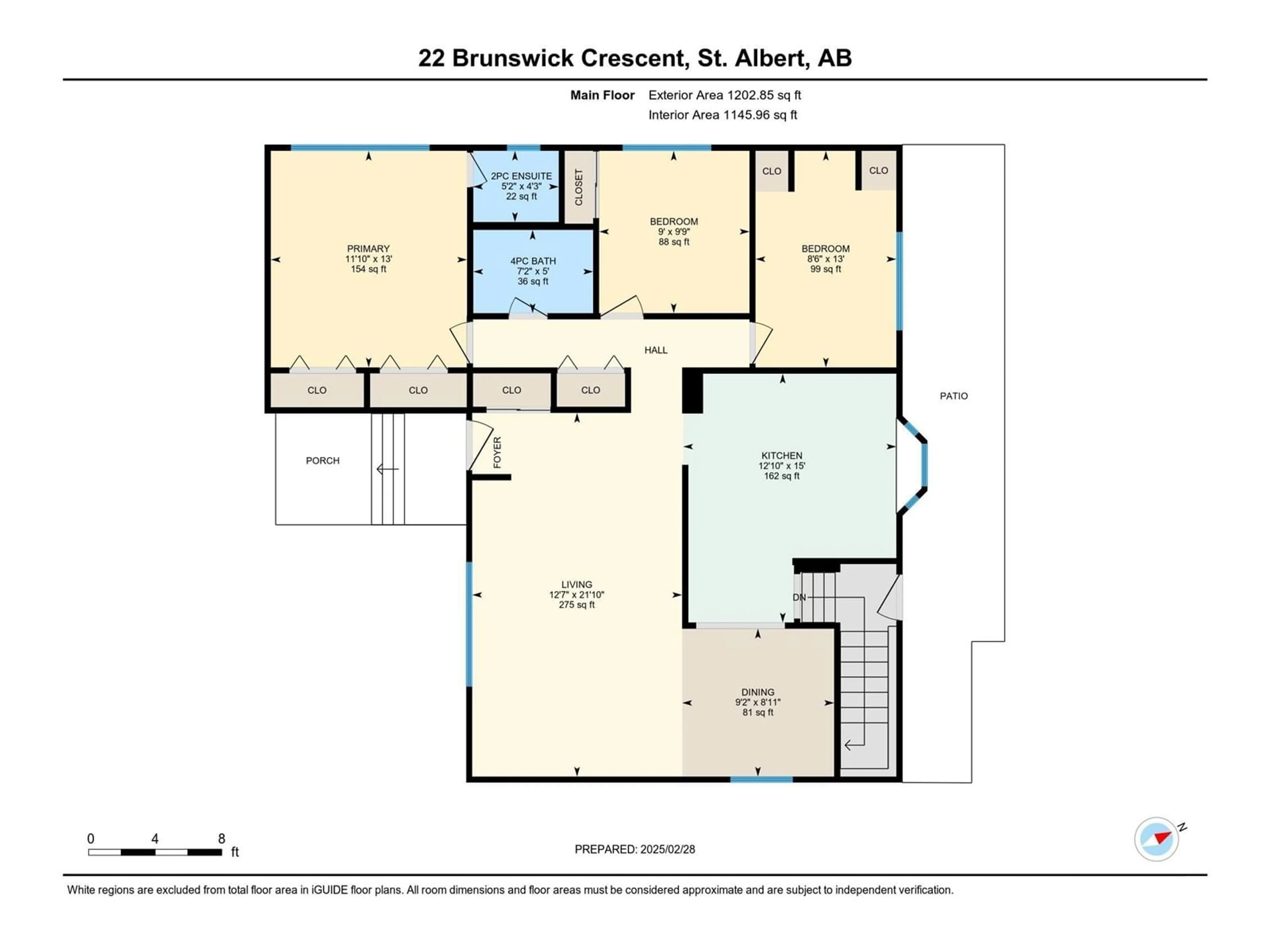 Floor plan for 22 BRUNSWICK CR, St. Albert Alberta T8N2K6