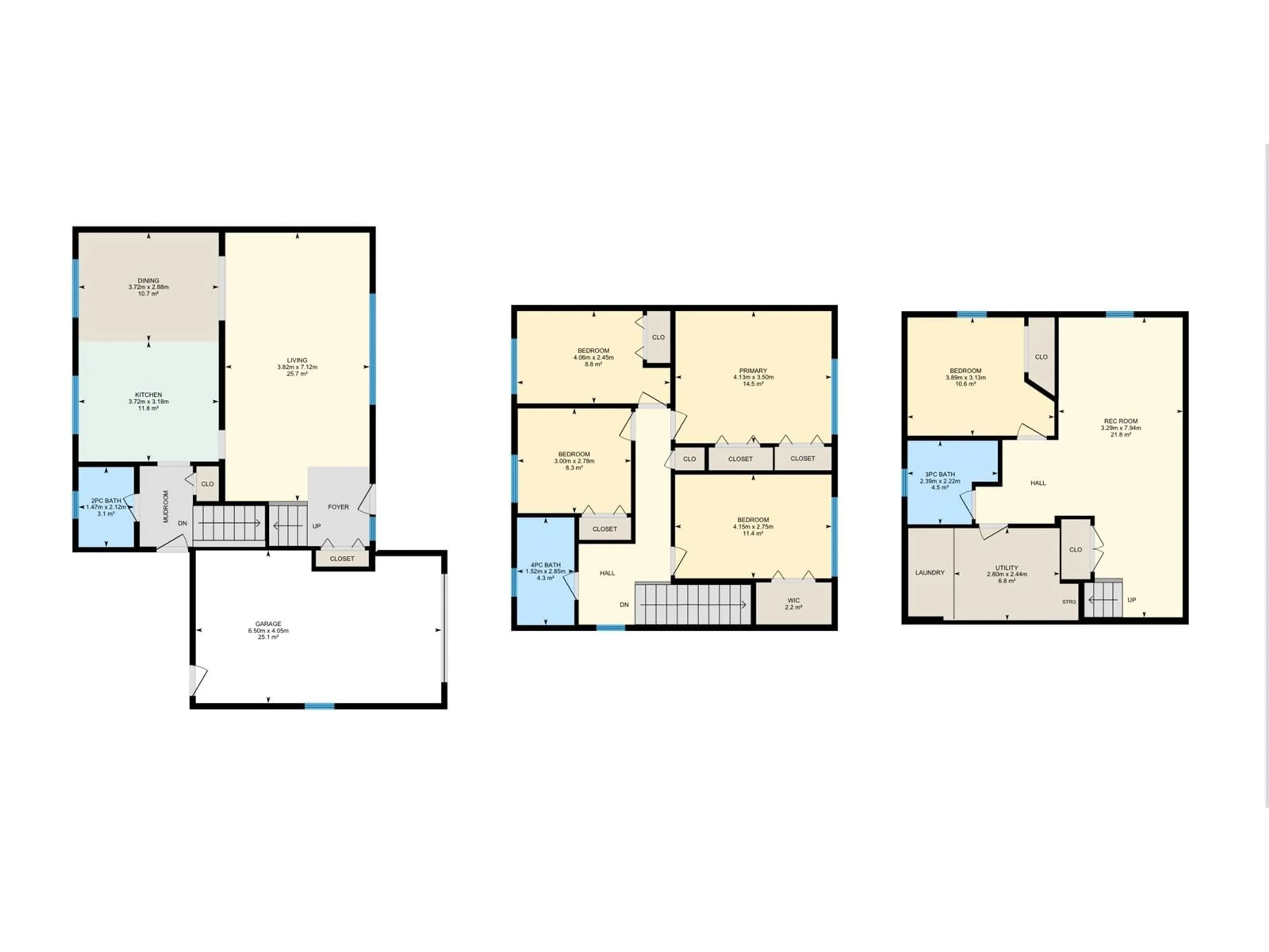 Floor plan for 7032 138 AV NW, Edmonton Alberta T5C2L8