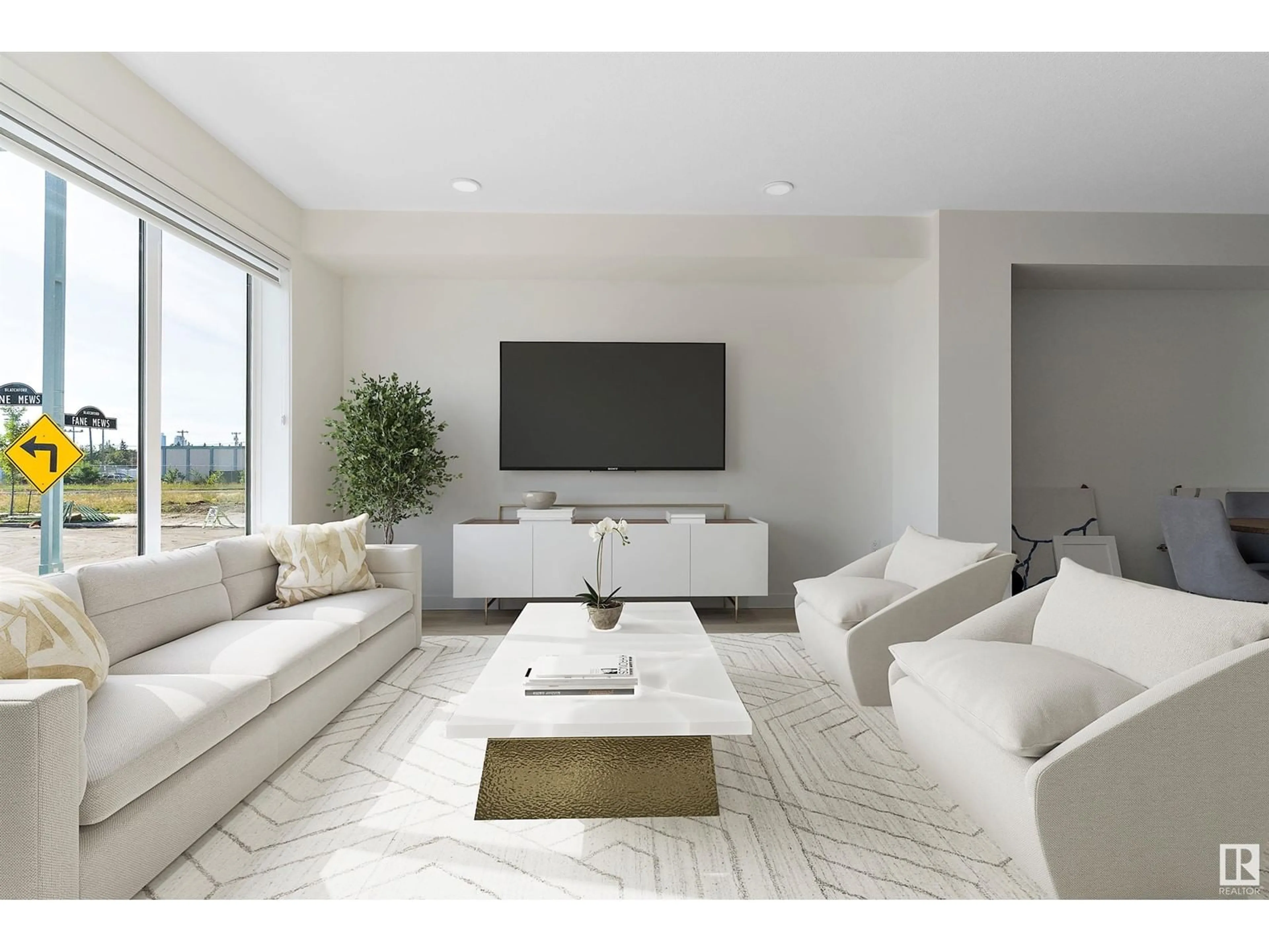 Living room with furniture, unknown for #14 - 7066 FANE RD, Edmonton Alberta T5G2W6