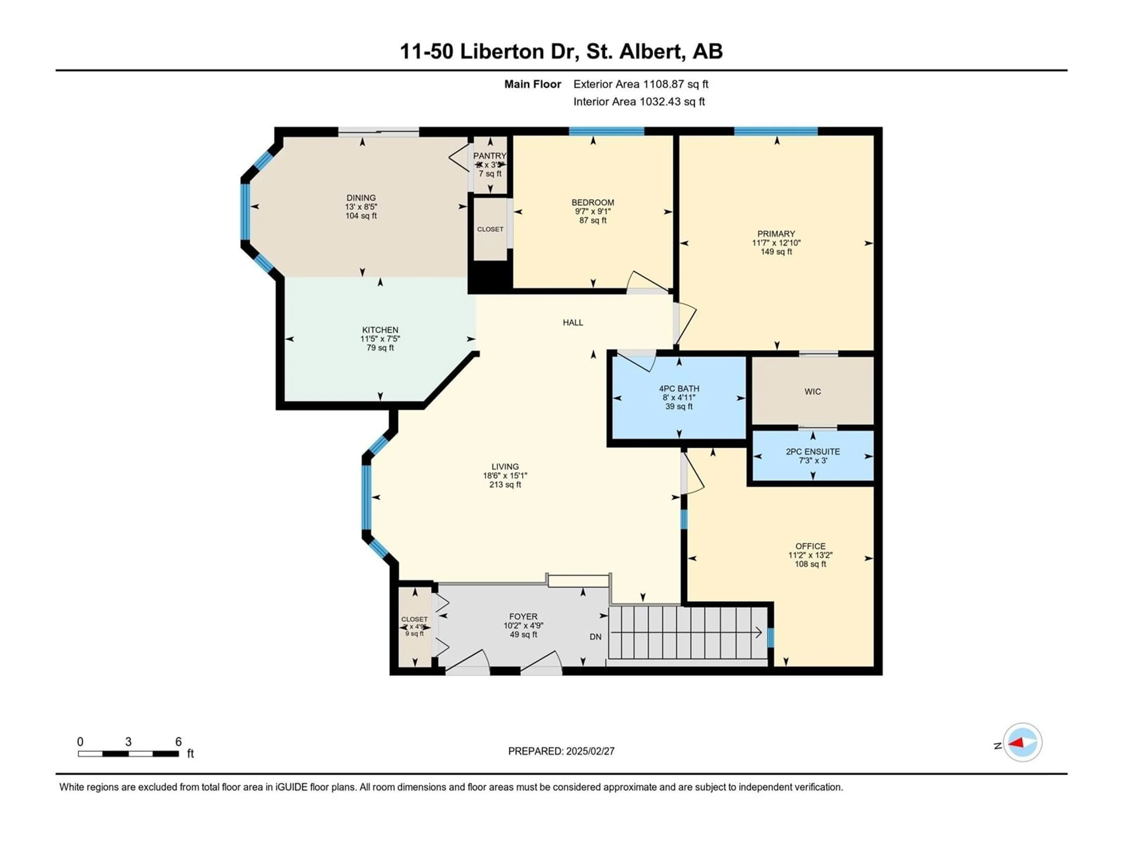 Floor plan for #11 50 LIBERTON DR, St. Albert Alberta T8N5J1