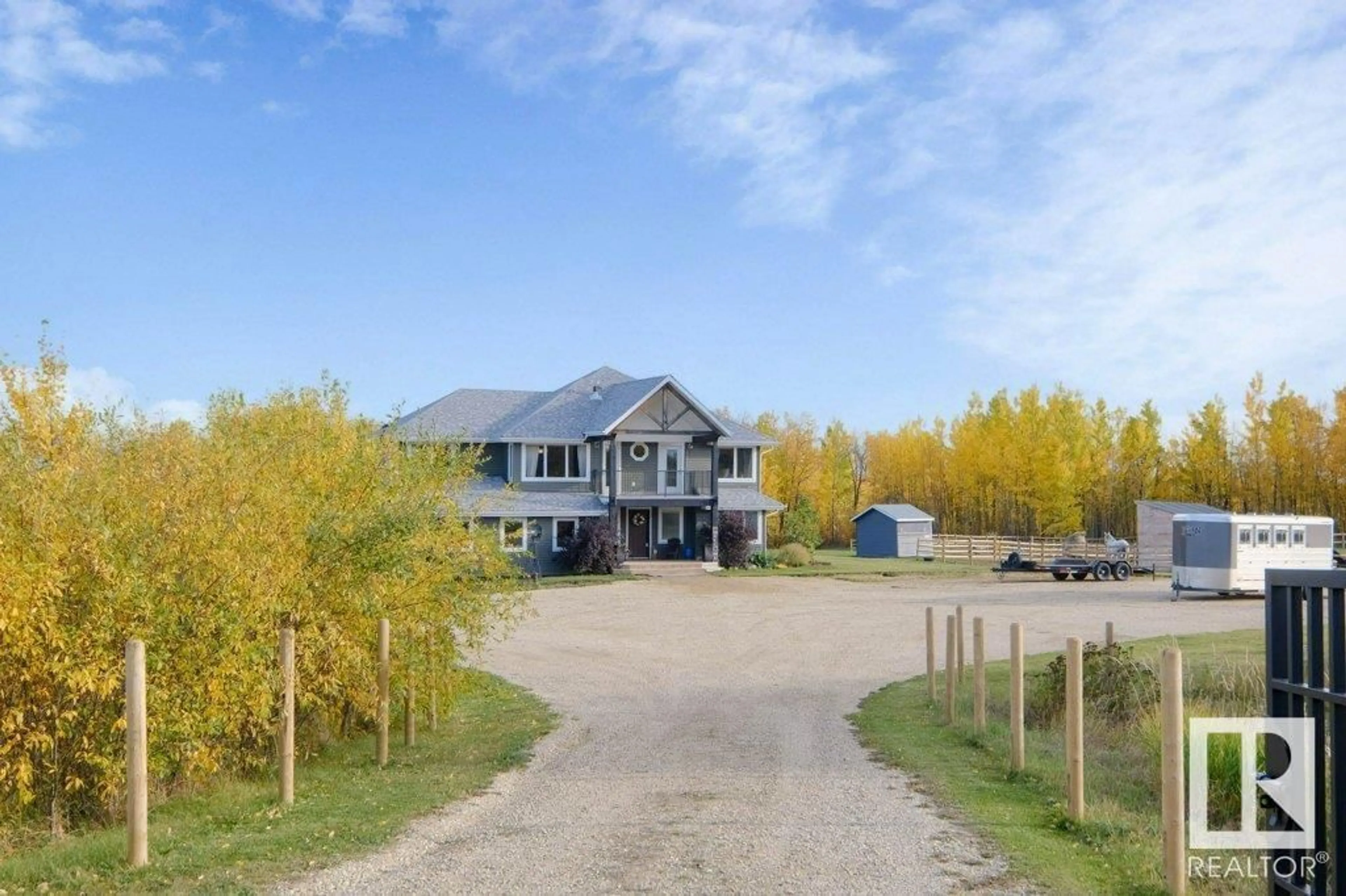 A pic from outside/outdoor area/front of a property/back of a property/a pic from drone, unknown for 19a 53509 HWY 43, Rural Lac Ste. Anne County Alberta T0E1V0