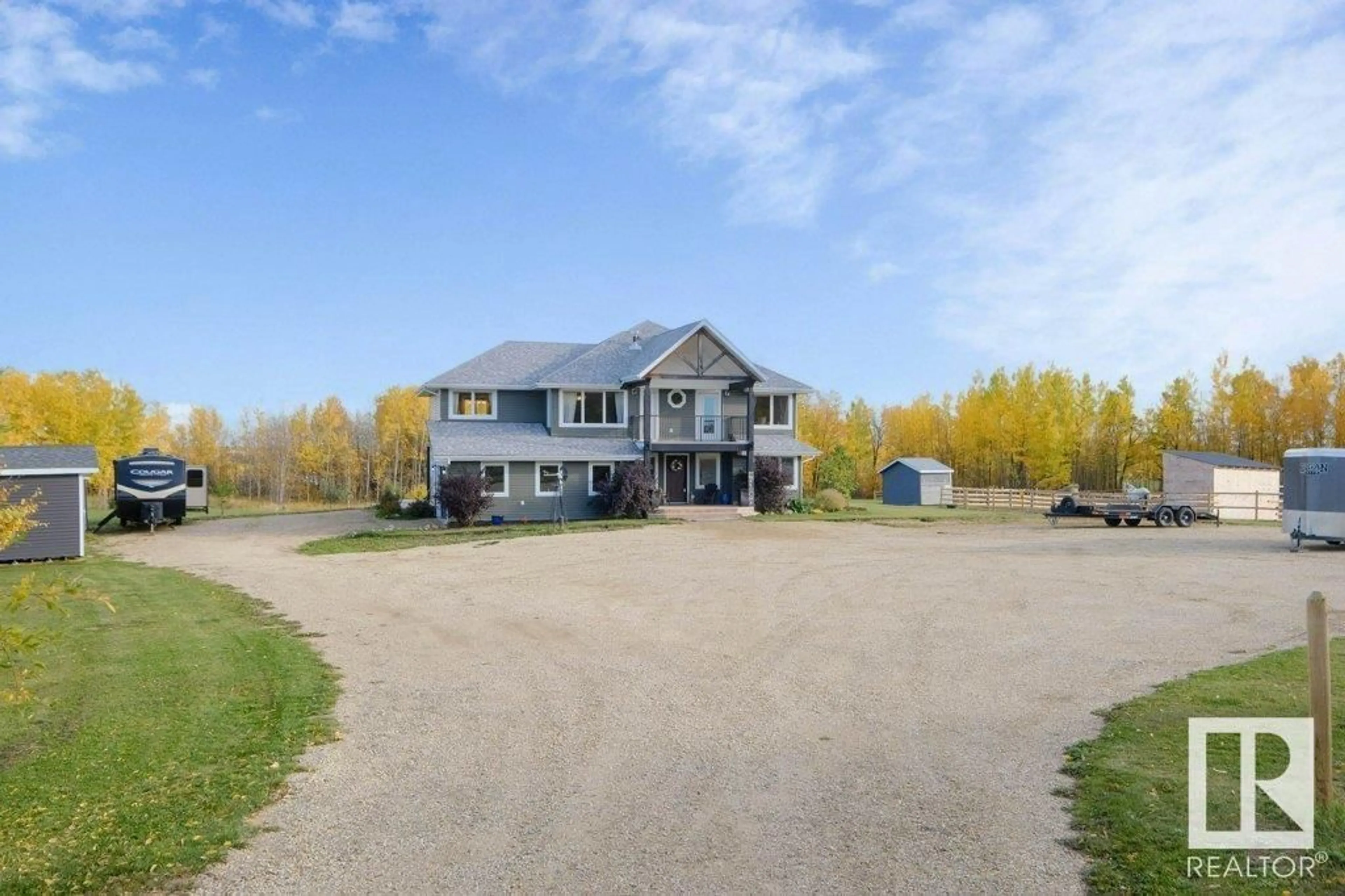 A pic from outside/outdoor area/front of a property/back of a property/a pic from drone, unknown for 19a 53509 HWY 43, Rural Lac Ste. Anne County Alberta T0E1V0