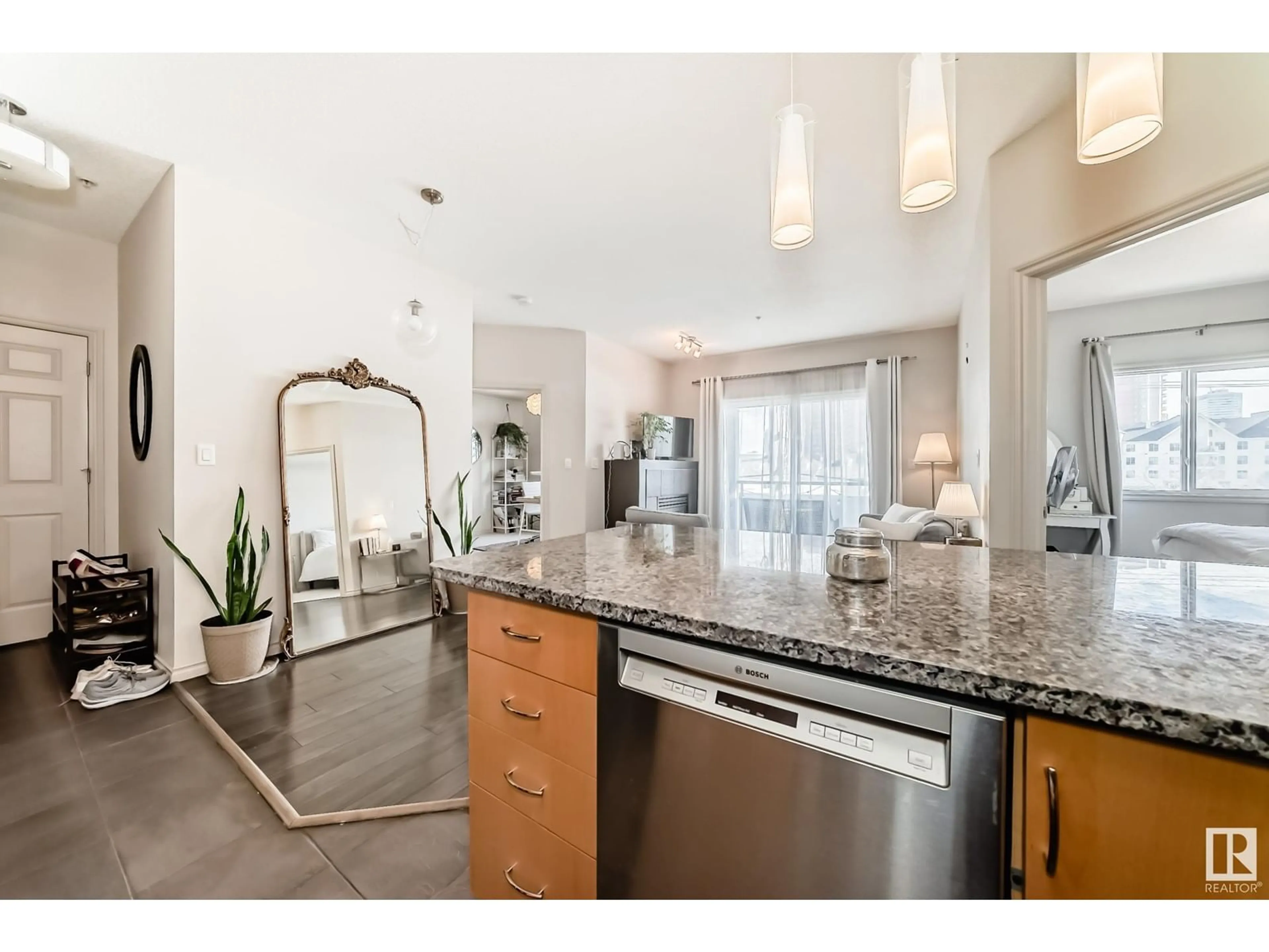 Open concept kitchen, unknown for #309 10235 112 ST NW, Edmonton Alberta T5K1M7