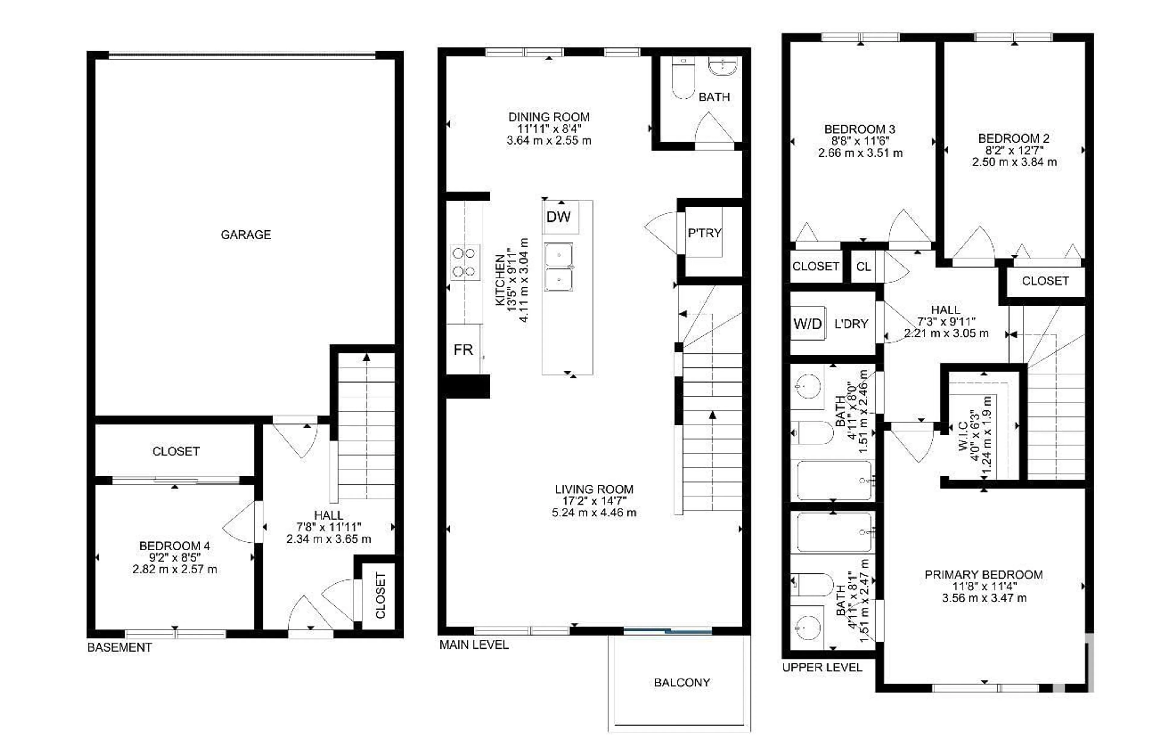 Floor plan for #81 11910 35 AV SW, Edmonton Alberta T6W4Z8