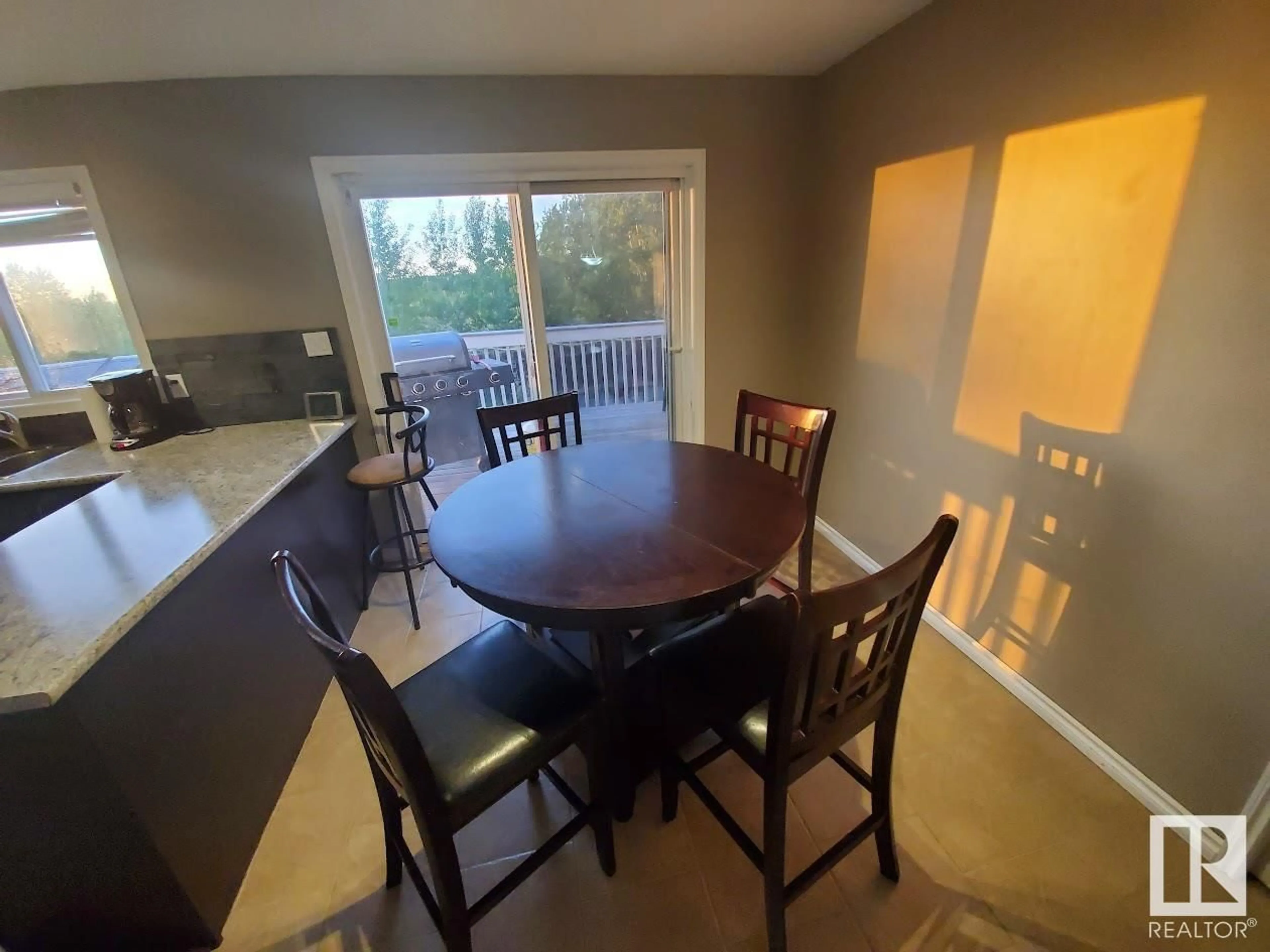 Dining room, wood/laminate floor for 3910 54 AV, Cold Lake Alberta T9M2A9