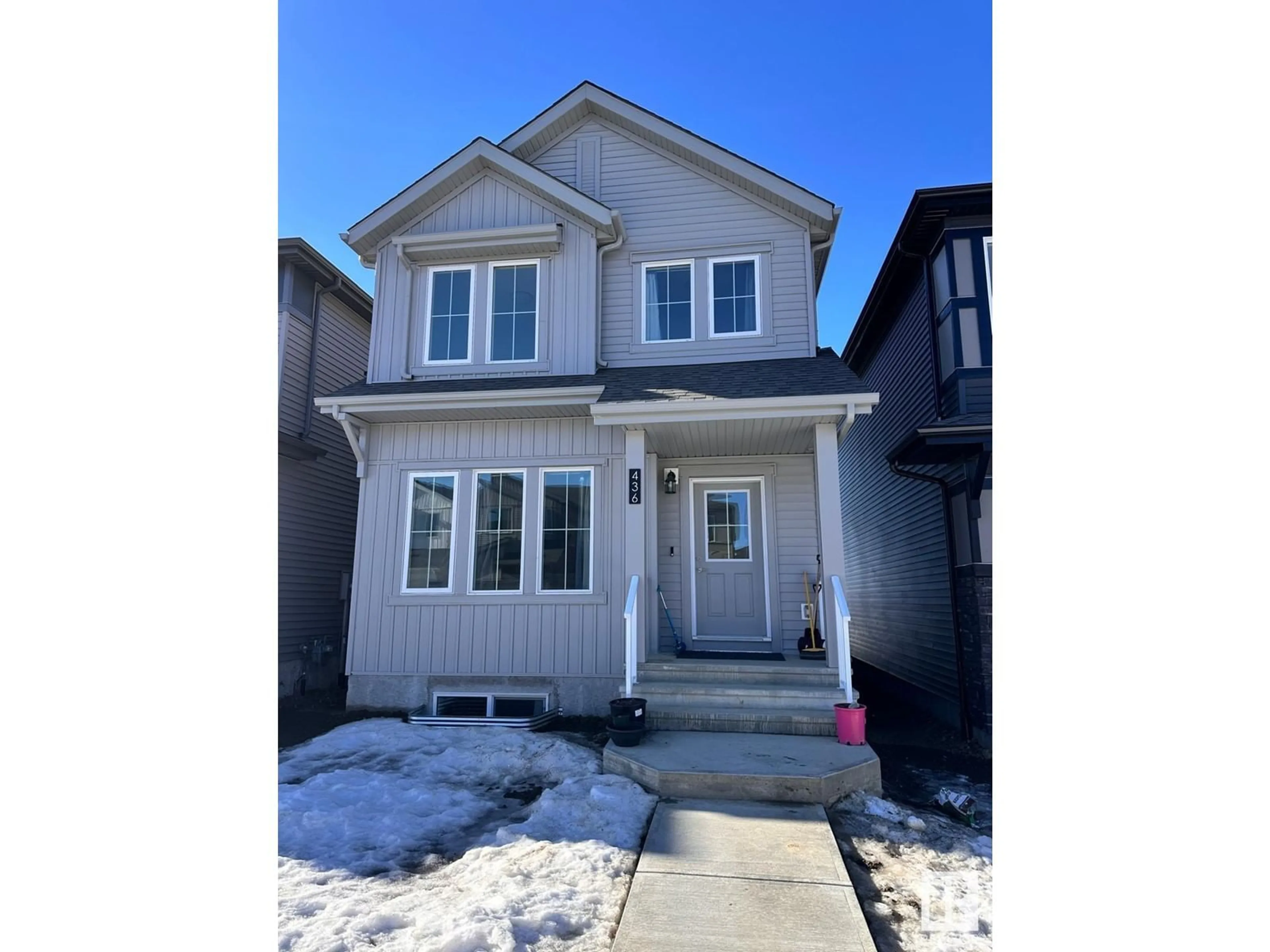 Home with vinyl exterior material, street for 436 29 ST SW, Edmonton Alberta T6X3E7