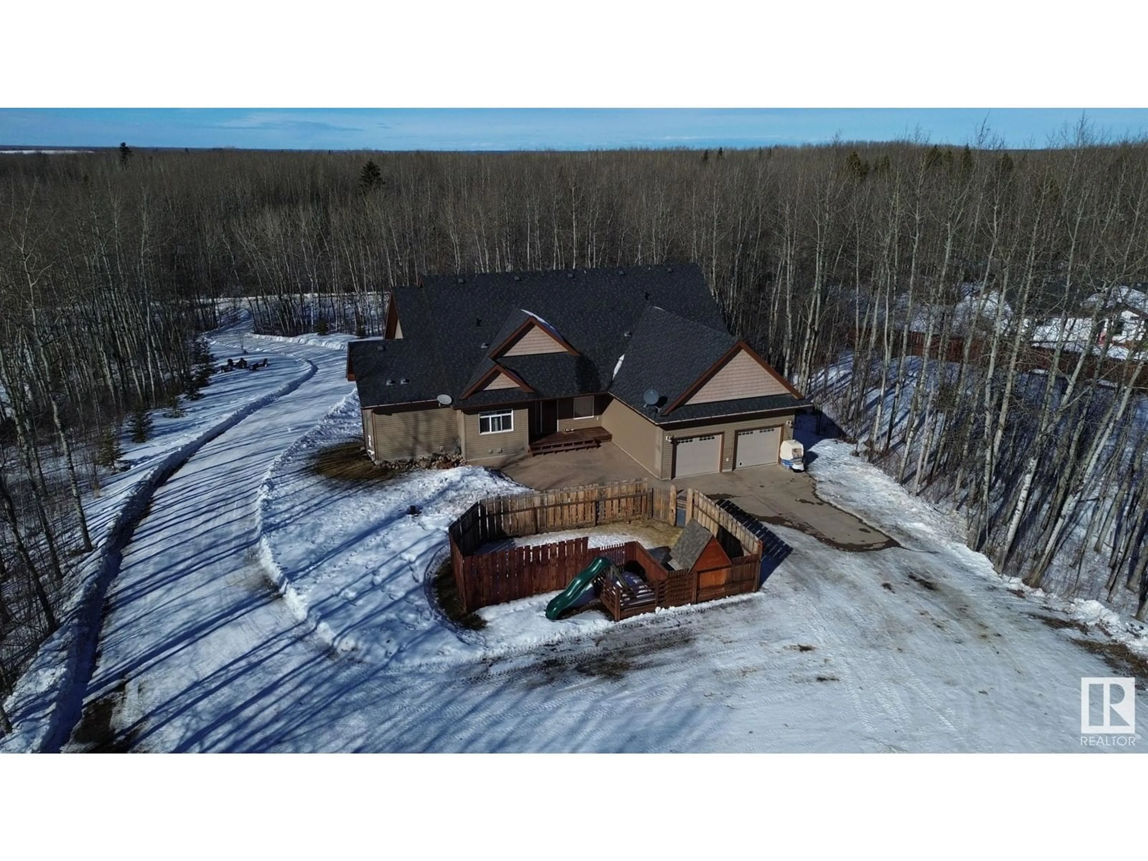 A pic from outside/outdoor area/front of a property/back of a property/a pic from drone, building for #16 53407 RGE ROAD 30, Rural Parkland County Alberta T7Y0E4