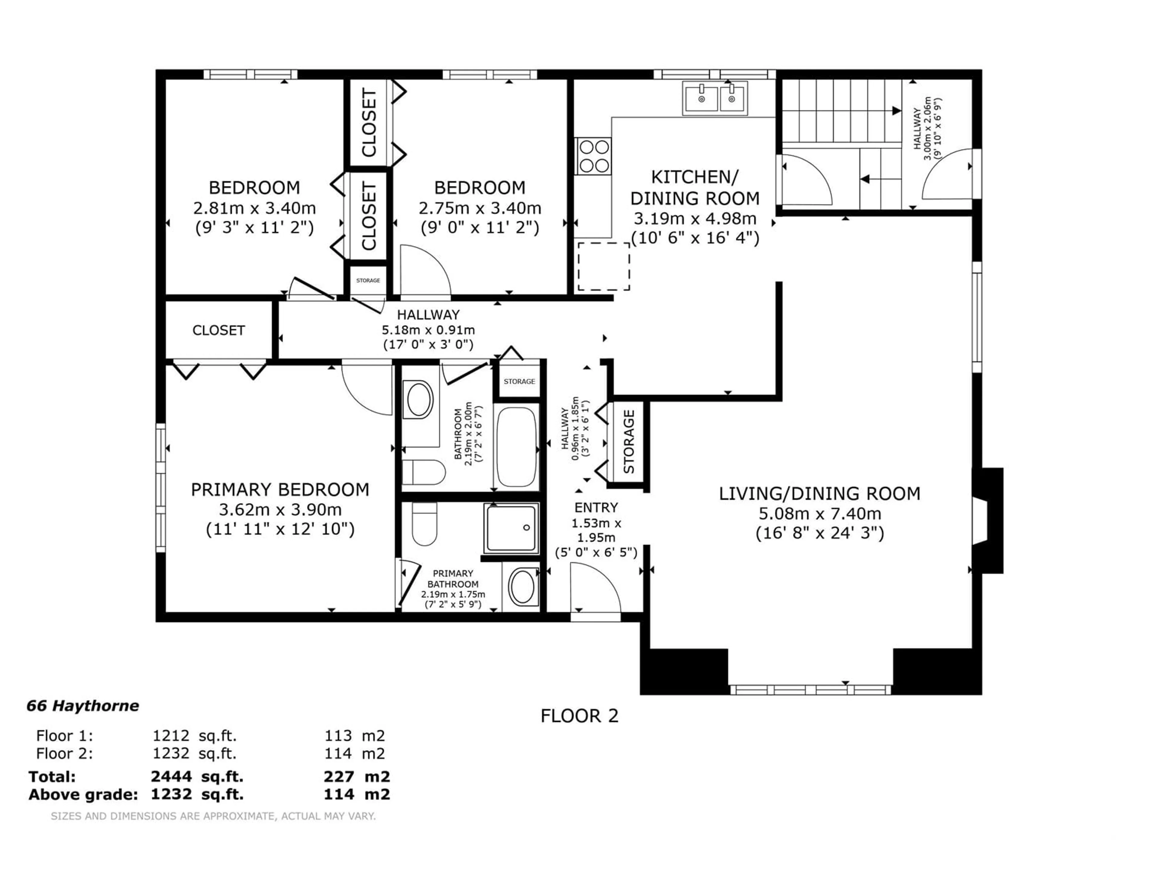 Floor plan for 66 HAYTHORNE CR, Sherwood Park Alberta T8A3Z8