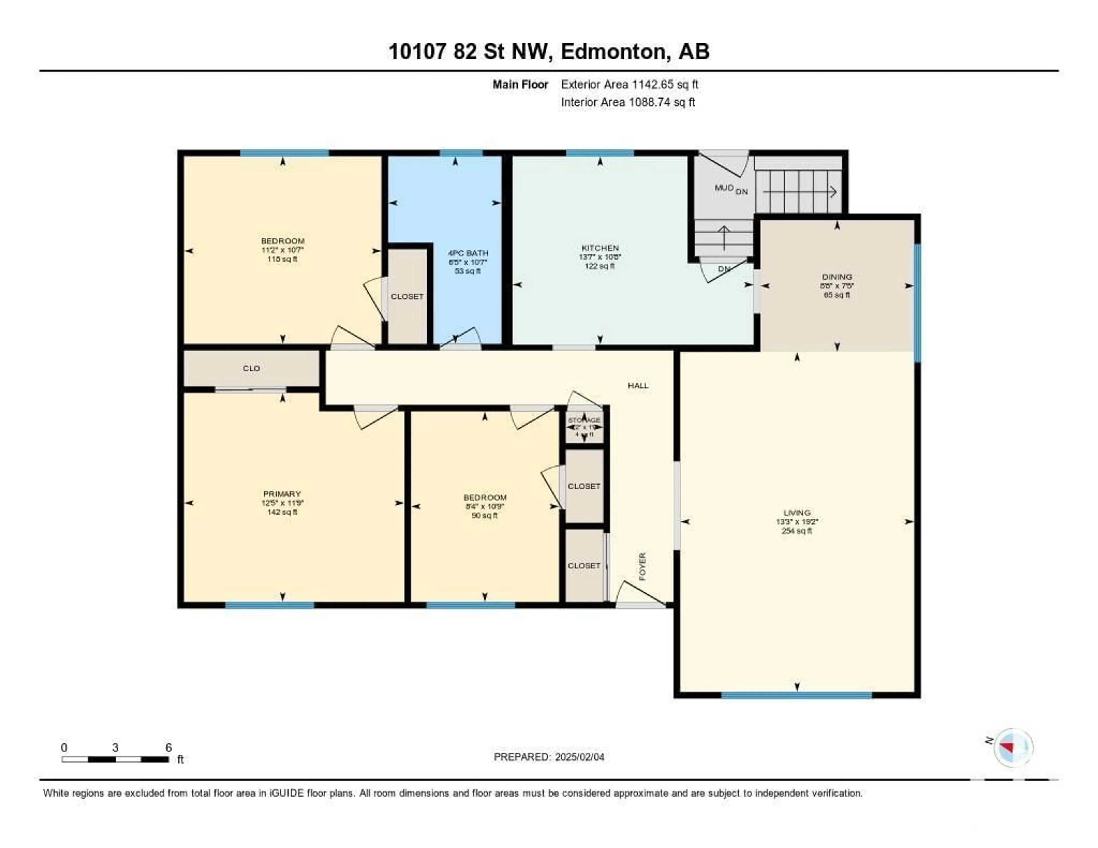 Floor plan for 10107 82 ST NW NW, Edmonton Alberta T6A3M1