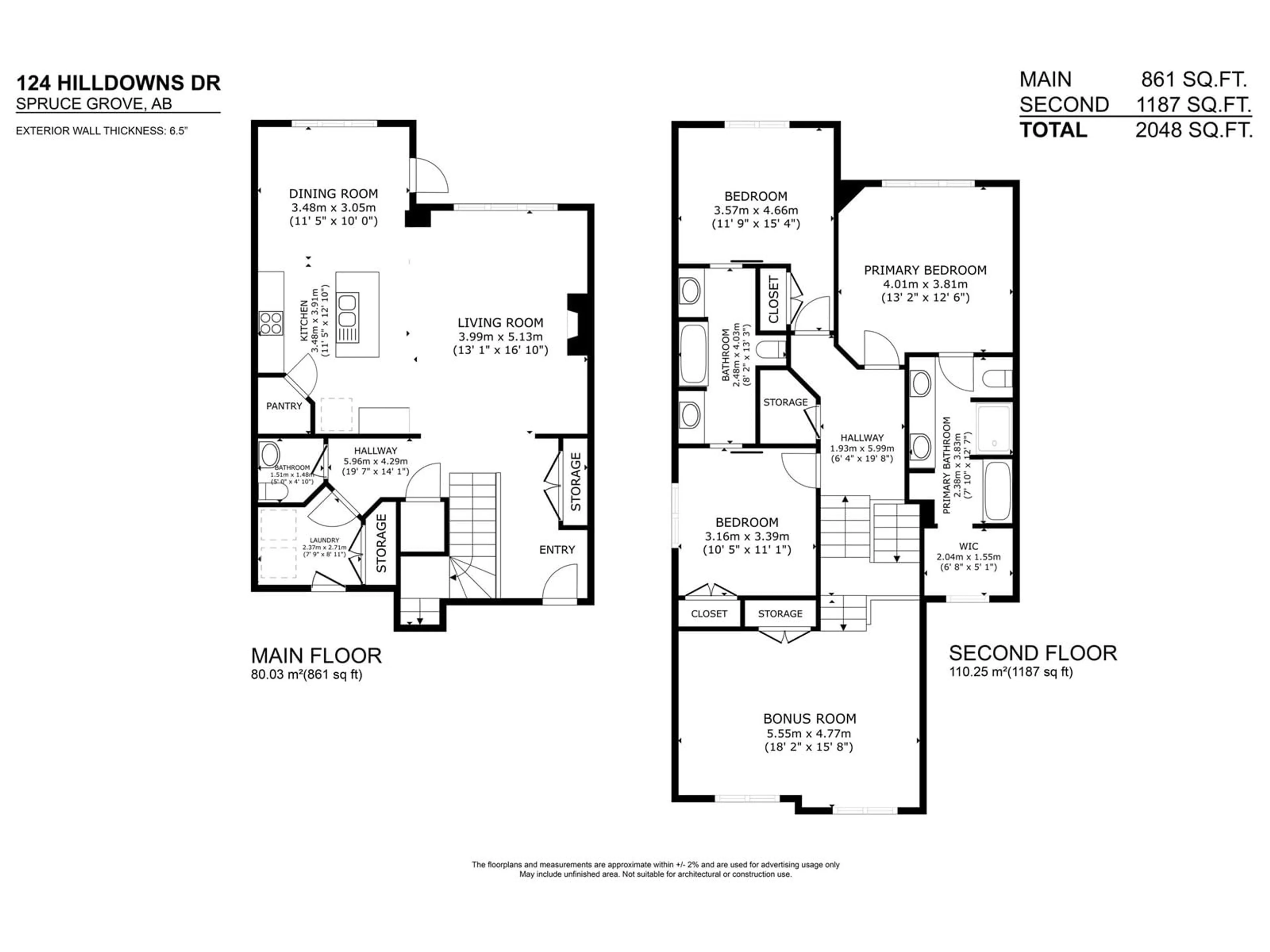 Floor plan for 124 HILLDOWNS DR, Spruce Grove Alberta T7X0J1