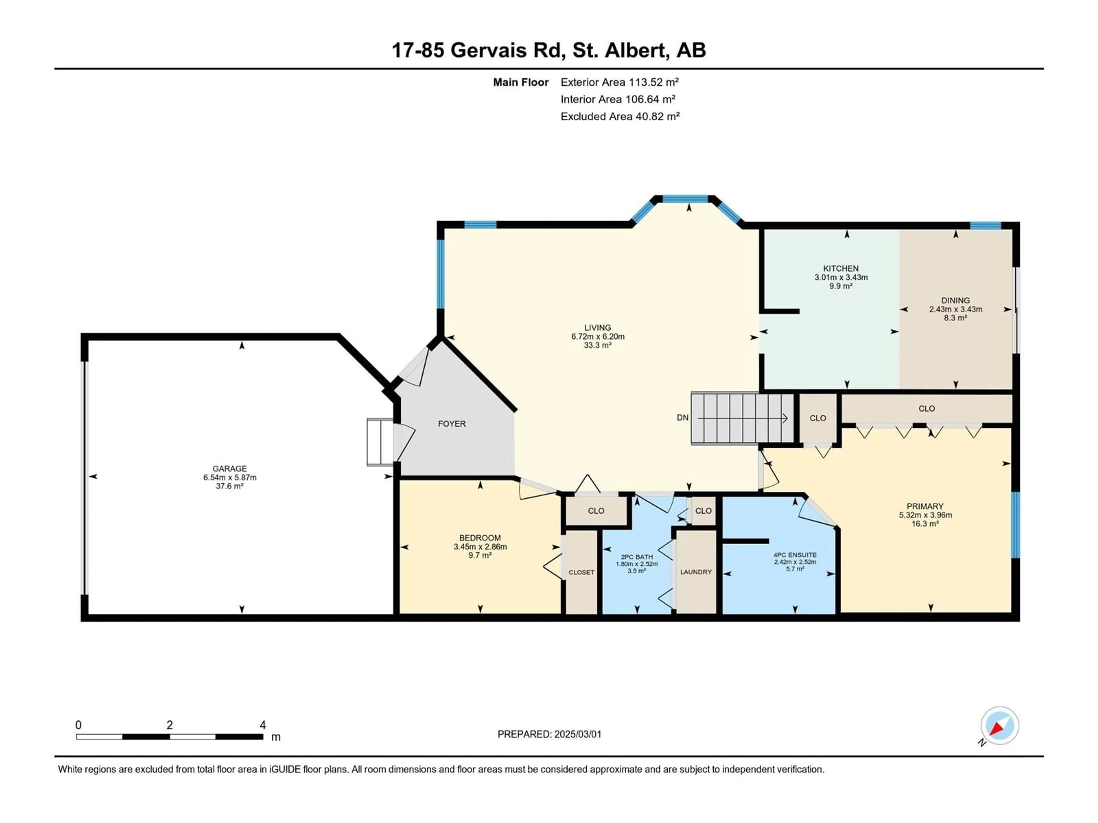 Floor plan for 17 - 85 GERVAIS RD, St. Albert Alberta T8N6H4