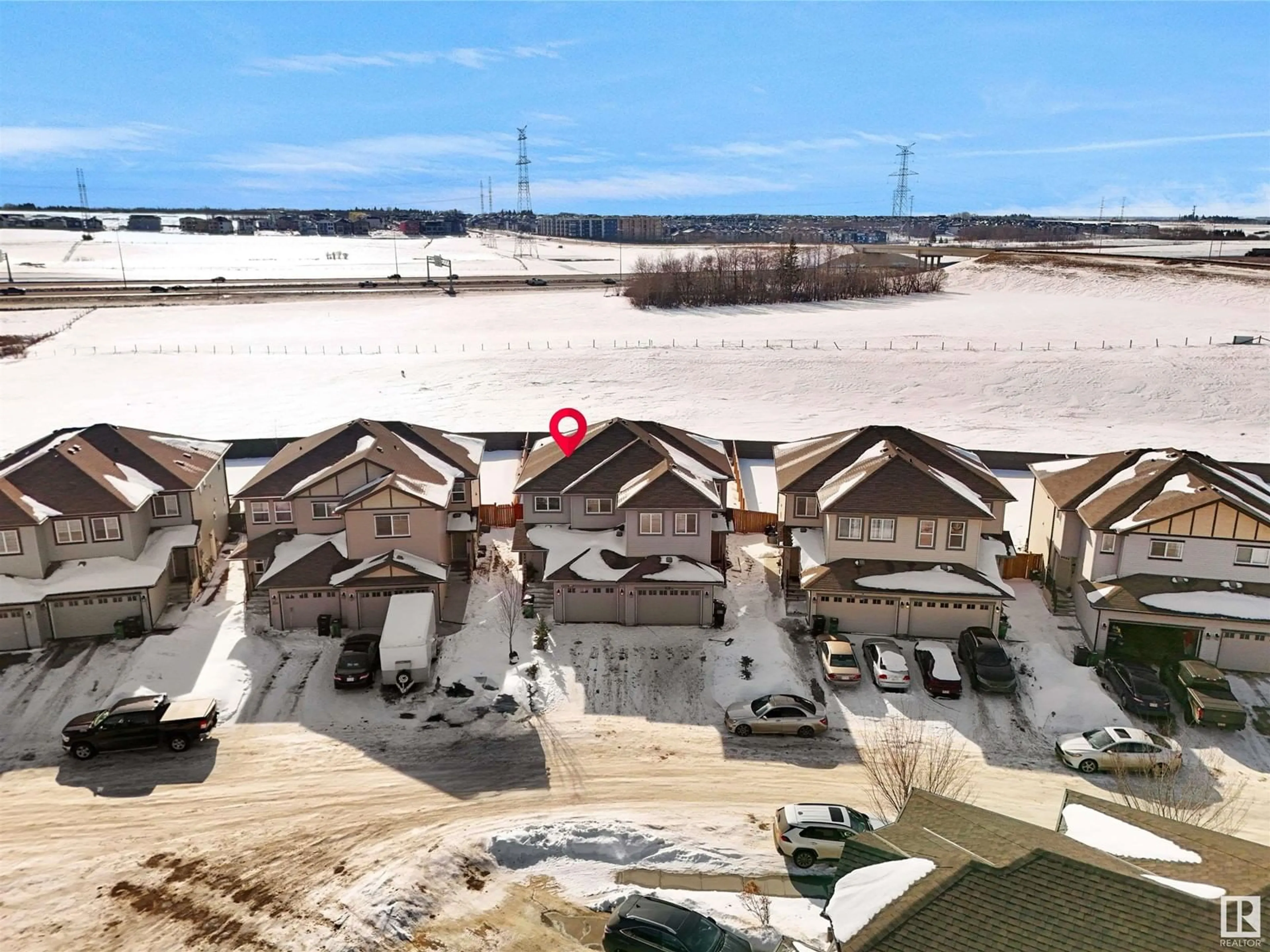 A pic from outside/outdoor area/front of a property/back of a property/a pic from drone, water/lake/river/ocean view for 3315 11 AV NW, Edmonton Alberta T6T0V1