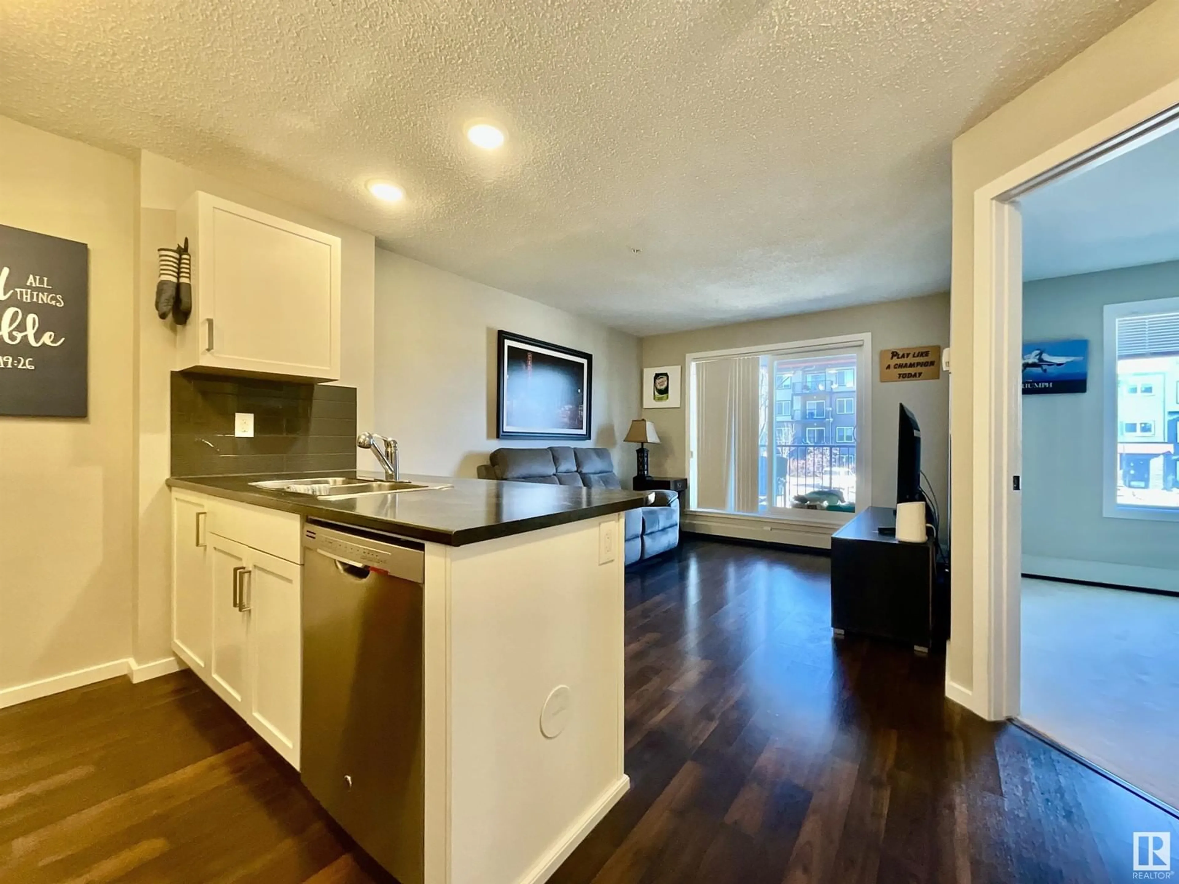 Open concept kitchen, unknown for #205 5521 7 AV SW, Edmonton Alberta T5M1Y9