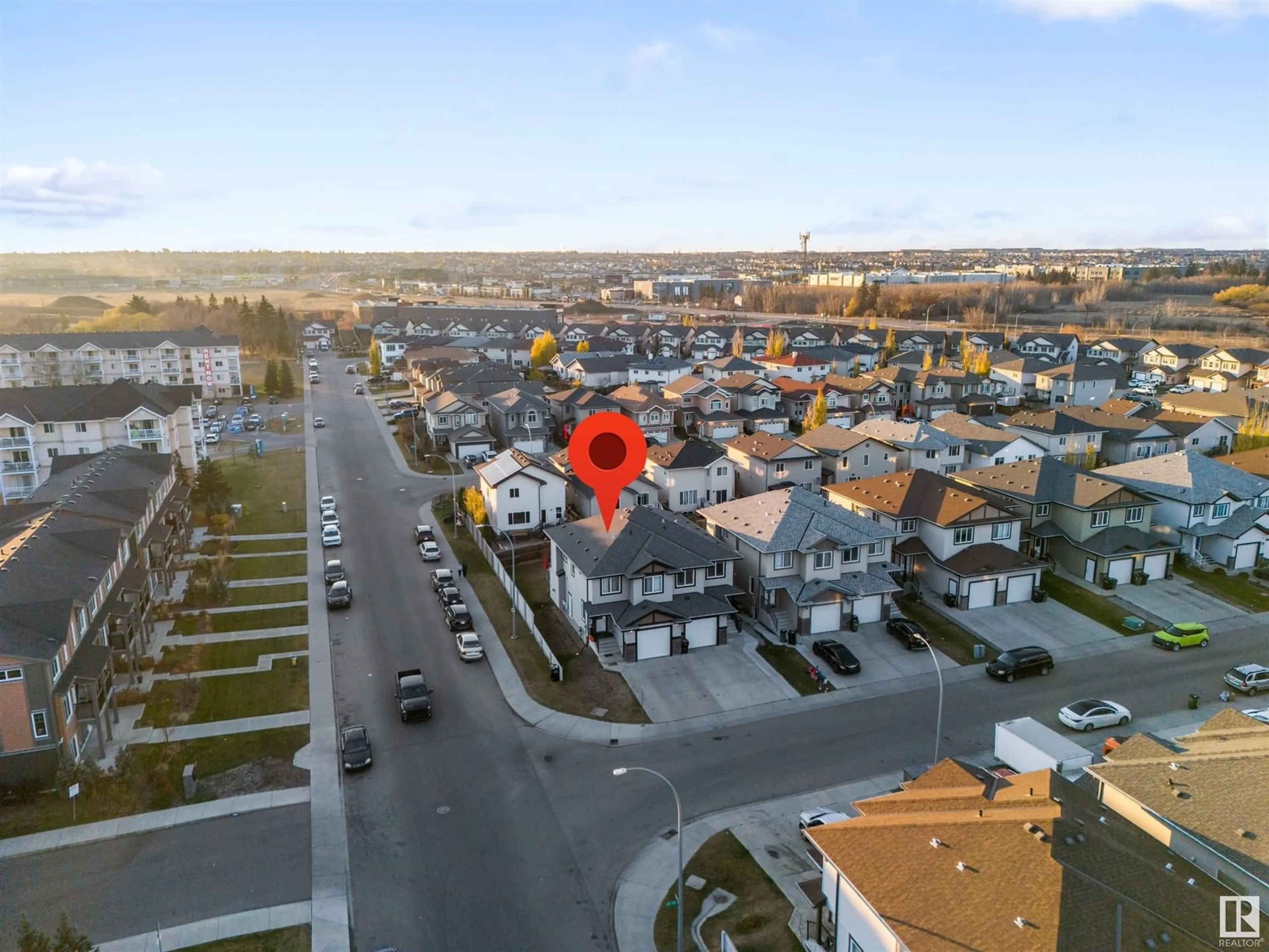 A pic from outside/outdoor area/front of a property/back of a property/a pic from drone, street for 15104 31 Street NW NW, Edmonton Alberta T5Y3T5