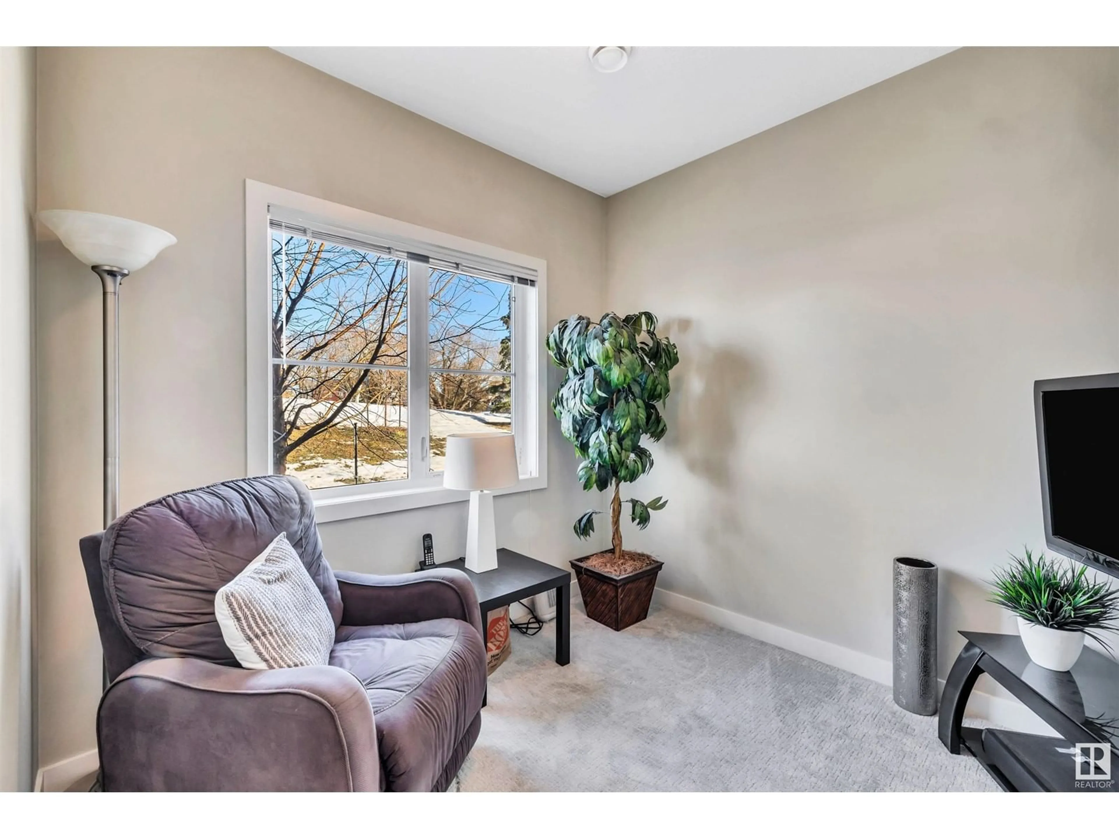 Living room with furniture, unknown for #7 1636 KERR RD NW, Edmonton Alberta T5E6W3