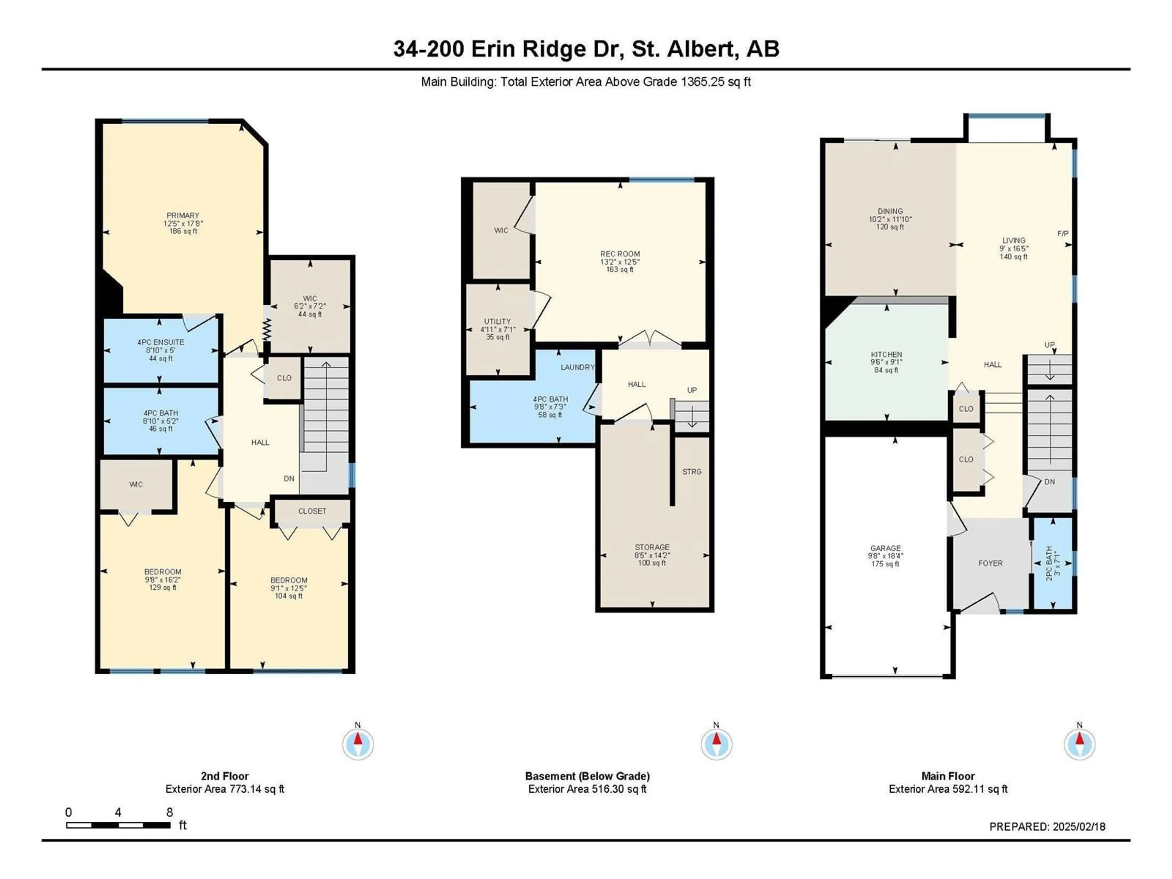 Floor plan for #34 200 ERIN RIDGE DR, St. Albert Alberta T8N7E2