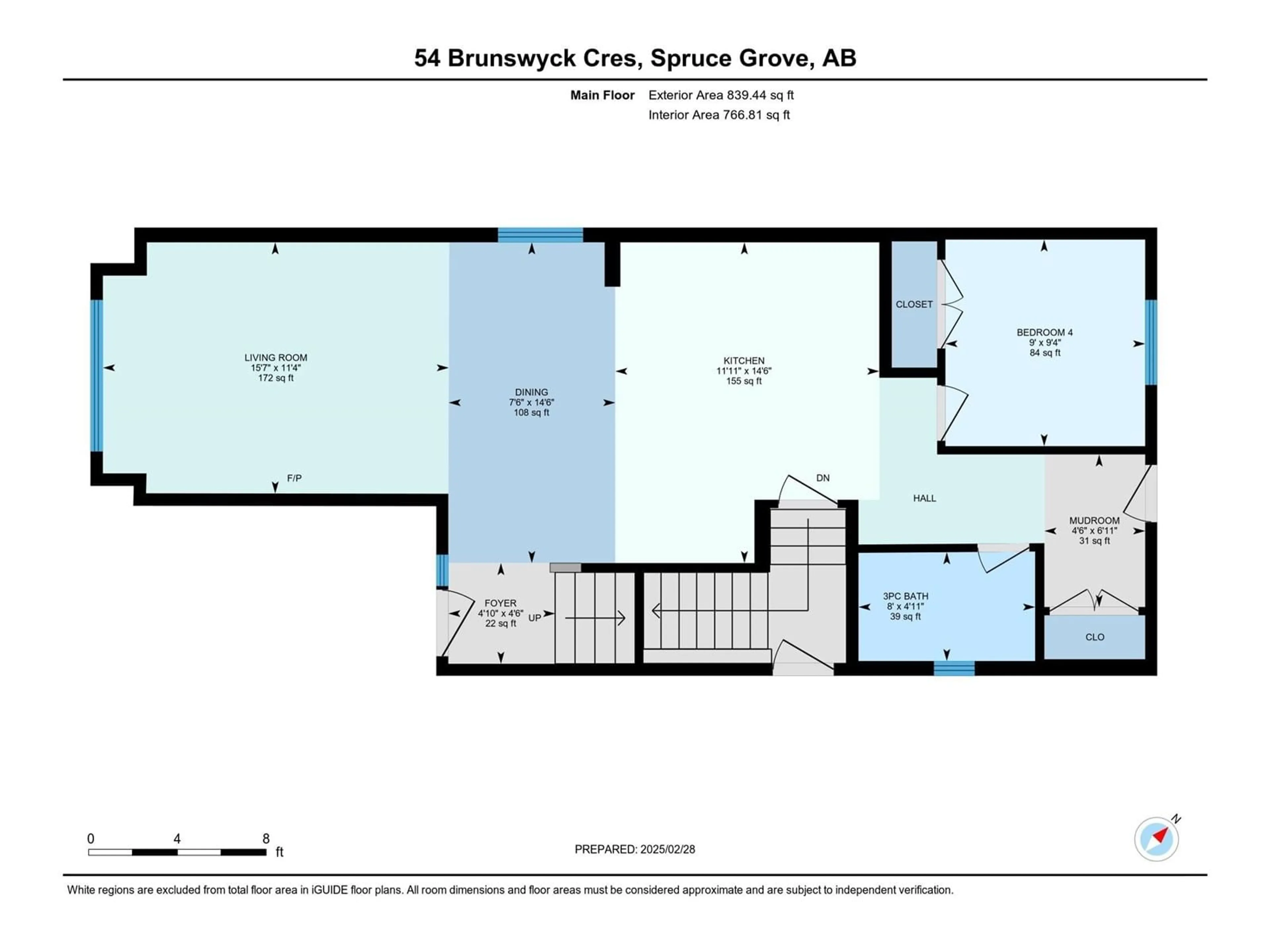 Floor plan for 54 BRUNSWYCK CR, Spruce Grove Alberta T7X0Z1