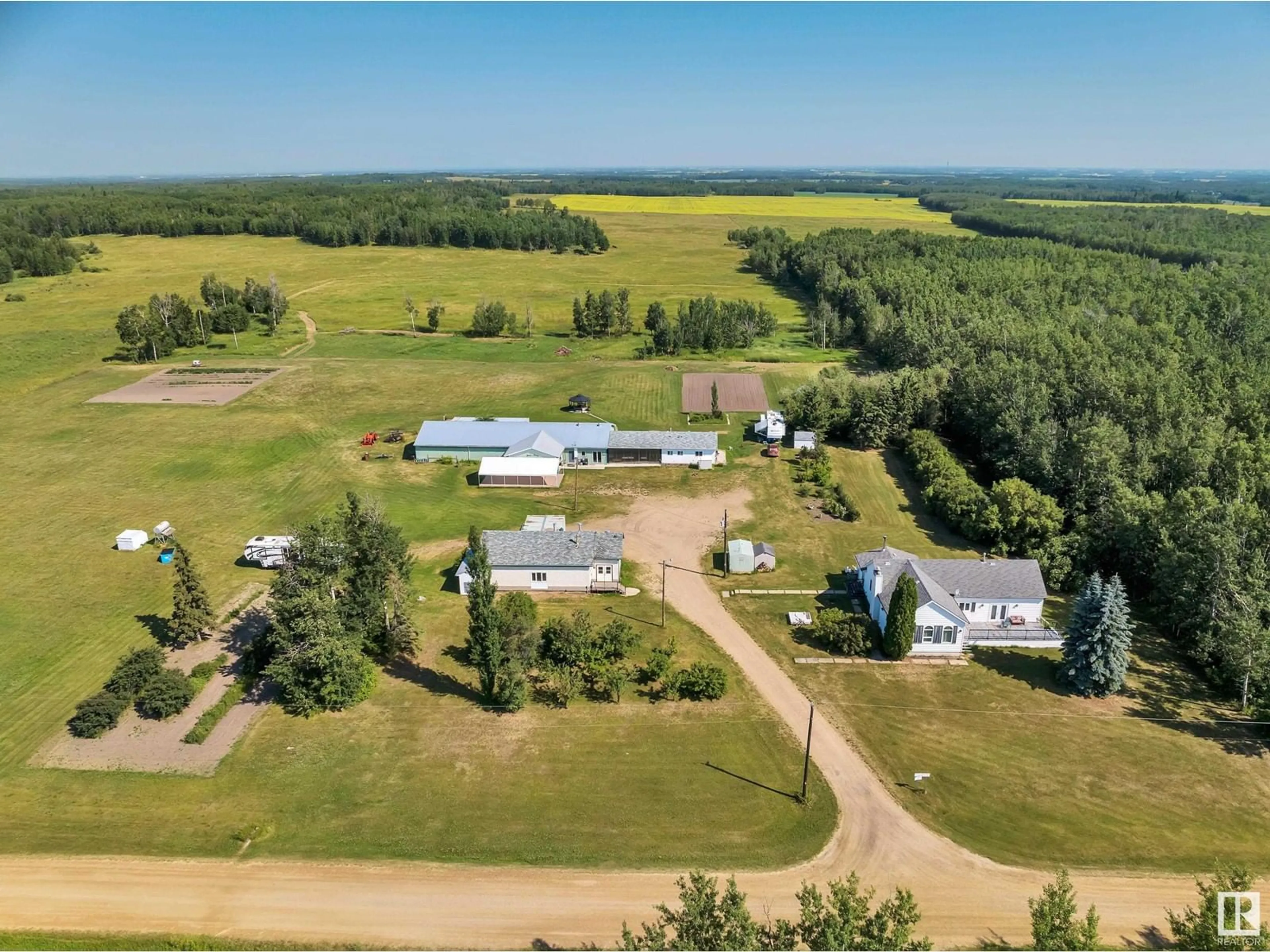 A pic from outside/outdoor area/front of a property/back of a property/a pic from drone, unknown for 272044 TWP RD 475, Rural Wetaskiwin County Alberta T0C2P0