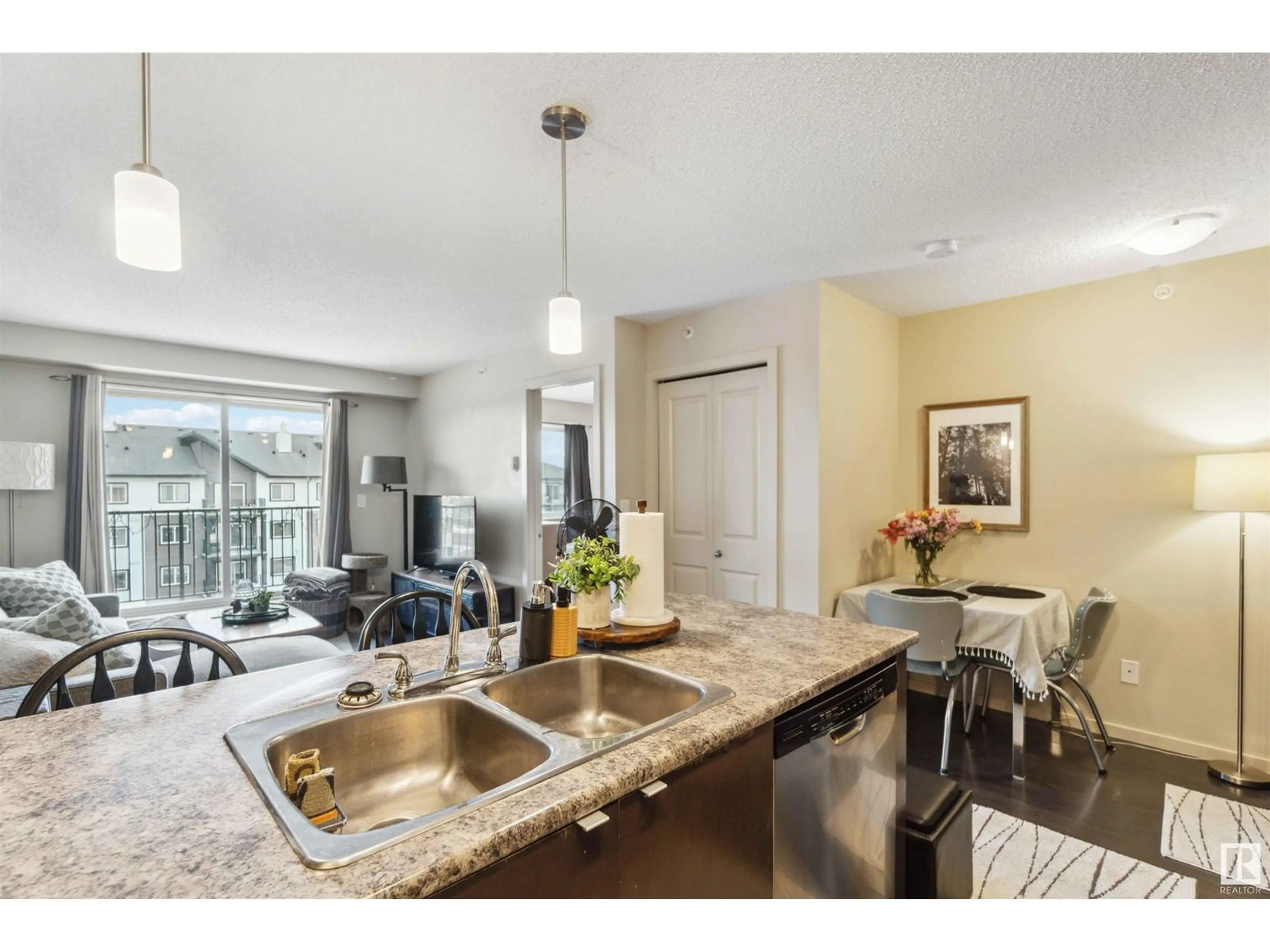 Open concept kitchen, unknown for #409 3353 16A AV NW, Edmonton Alberta T6T0V4