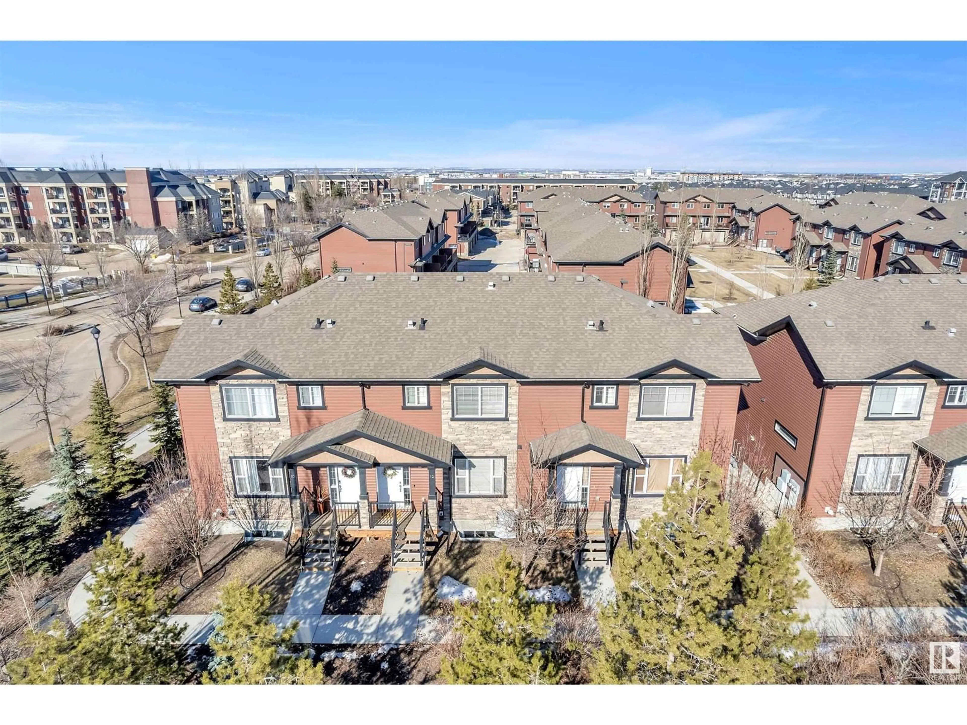 A pic from outside/outdoor area/front of a property/back of a property/a pic from drone, city buildings view from balcony for #14 301 PALISADES WY, Sherwood Park Alberta T8H0T4