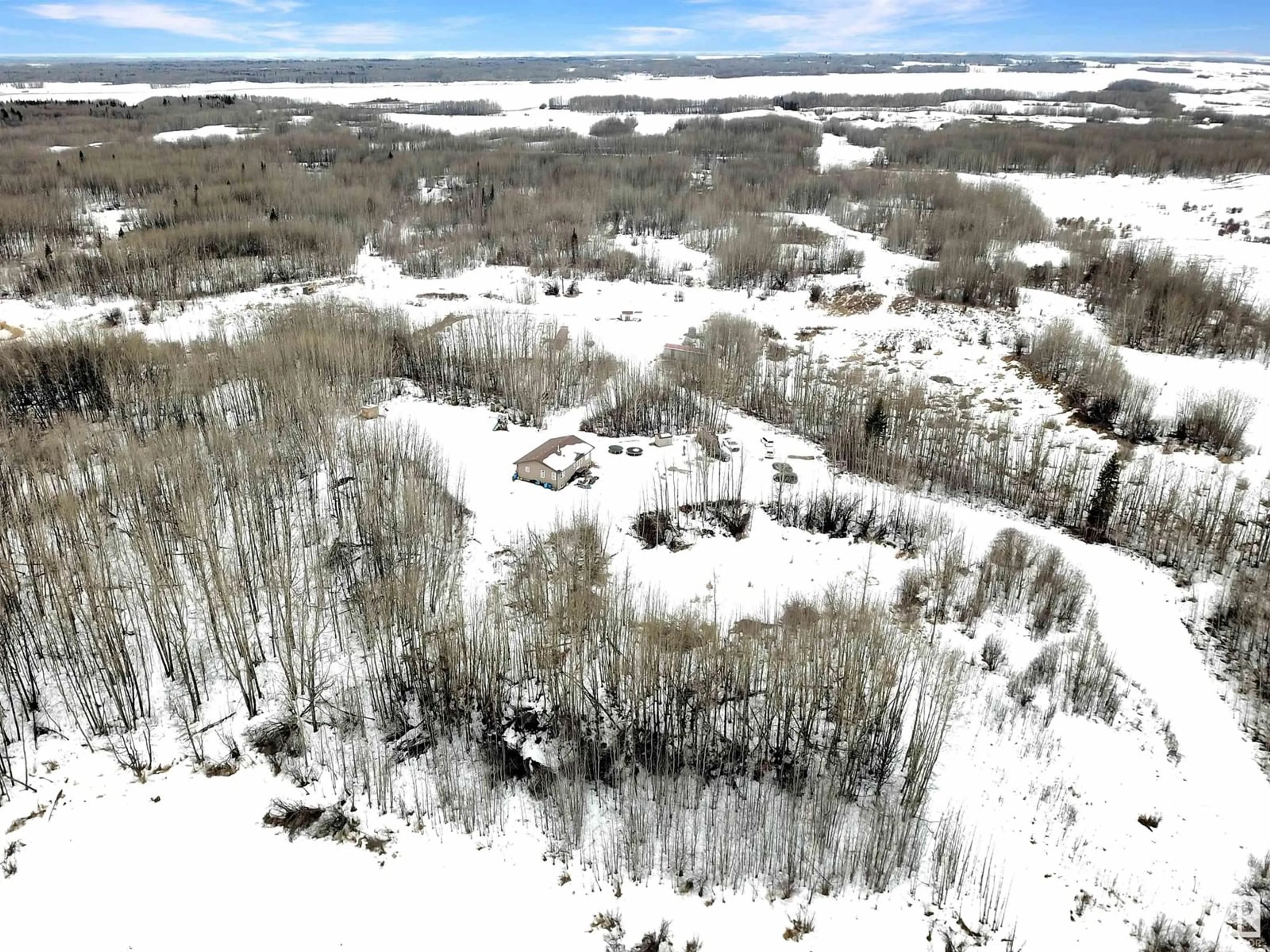 A pic from outside/outdoor area/front of a property/back of a property/a pic from drone, forest/trees view for 56430 RGE ROAD 42, Rural Lac Ste. Anne County Alberta T0E1A0