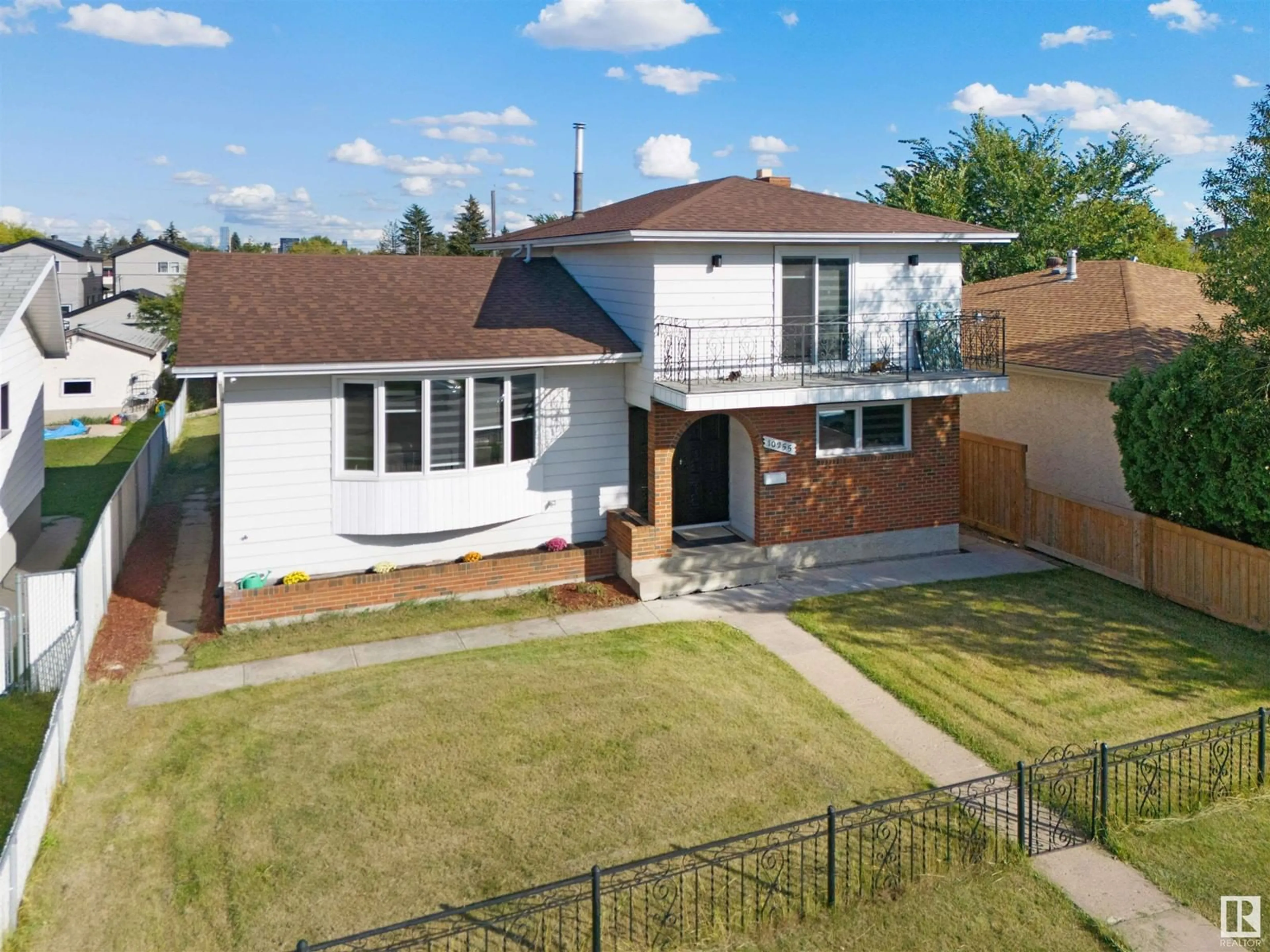 A pic from outside/outdoor area/front of a property/back of a property/a pic from drone, street for 10255 159 ST NW, Edmonton Alberta T5P3A3