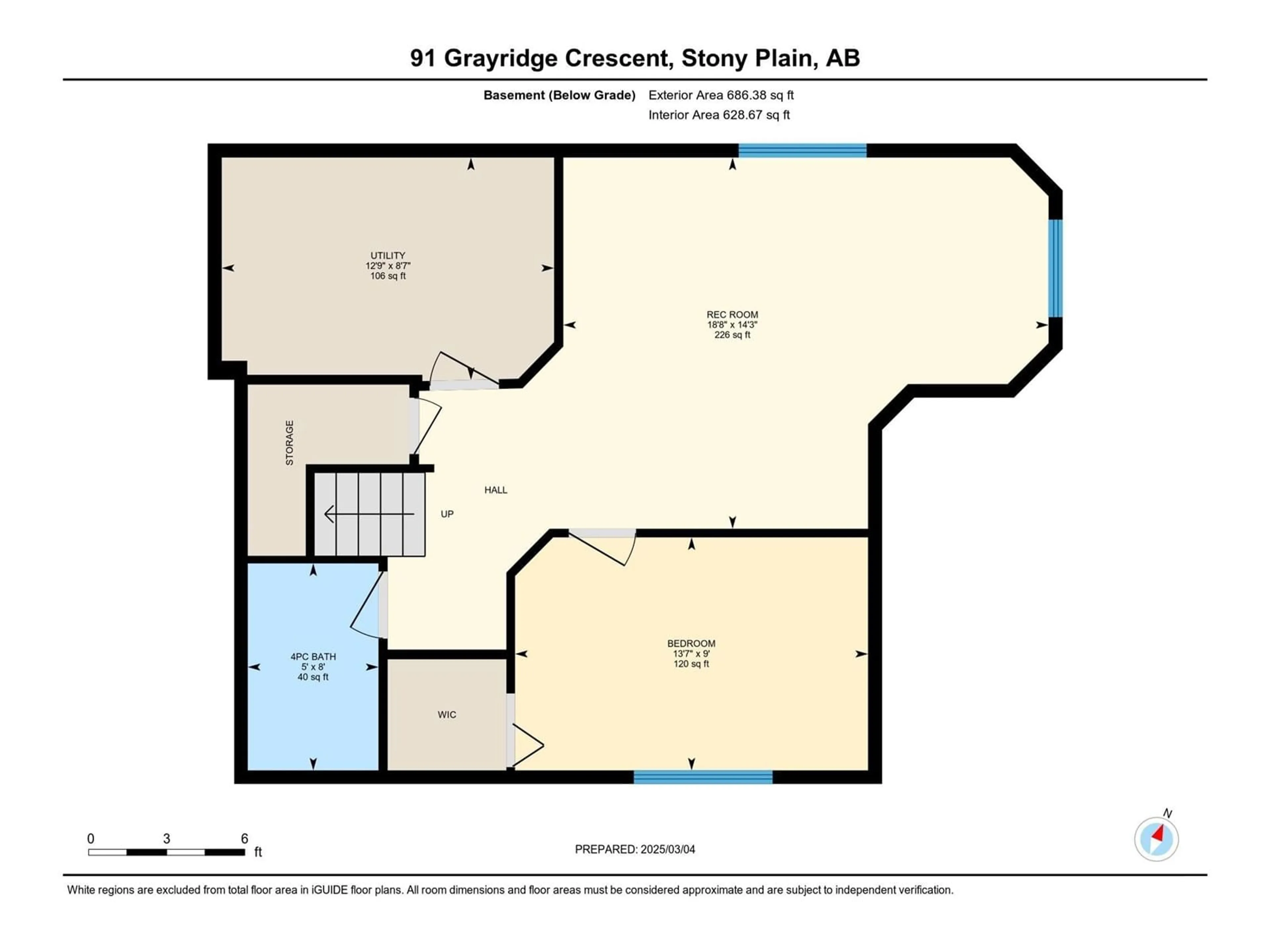 Floor plan for 91 GRAYRIDGE CR, Stony Plain Alberta T7Z0A1