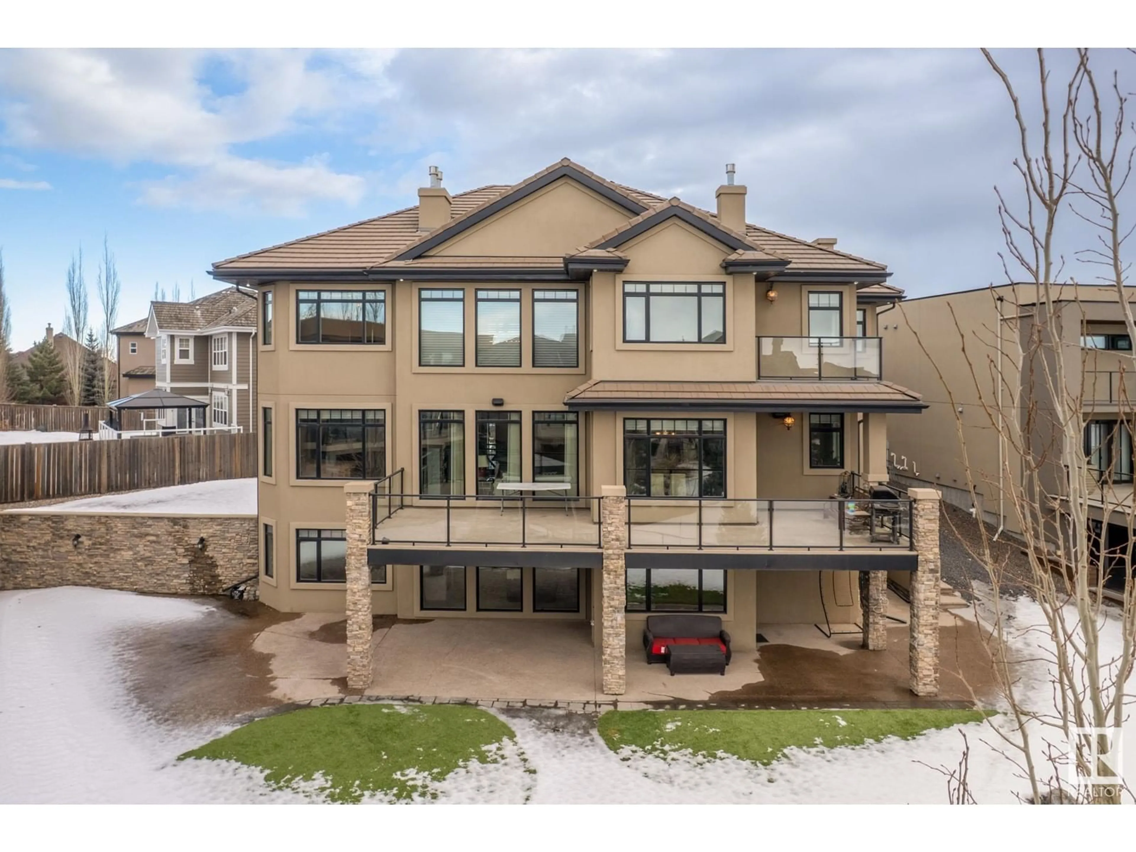 A pic from outside/outdoor area/front of a property/back of a property/a pic from drone, unknown for 2312 CAMERON RAVINE COVE CV NW, Edmonton Alberta T6M0L2