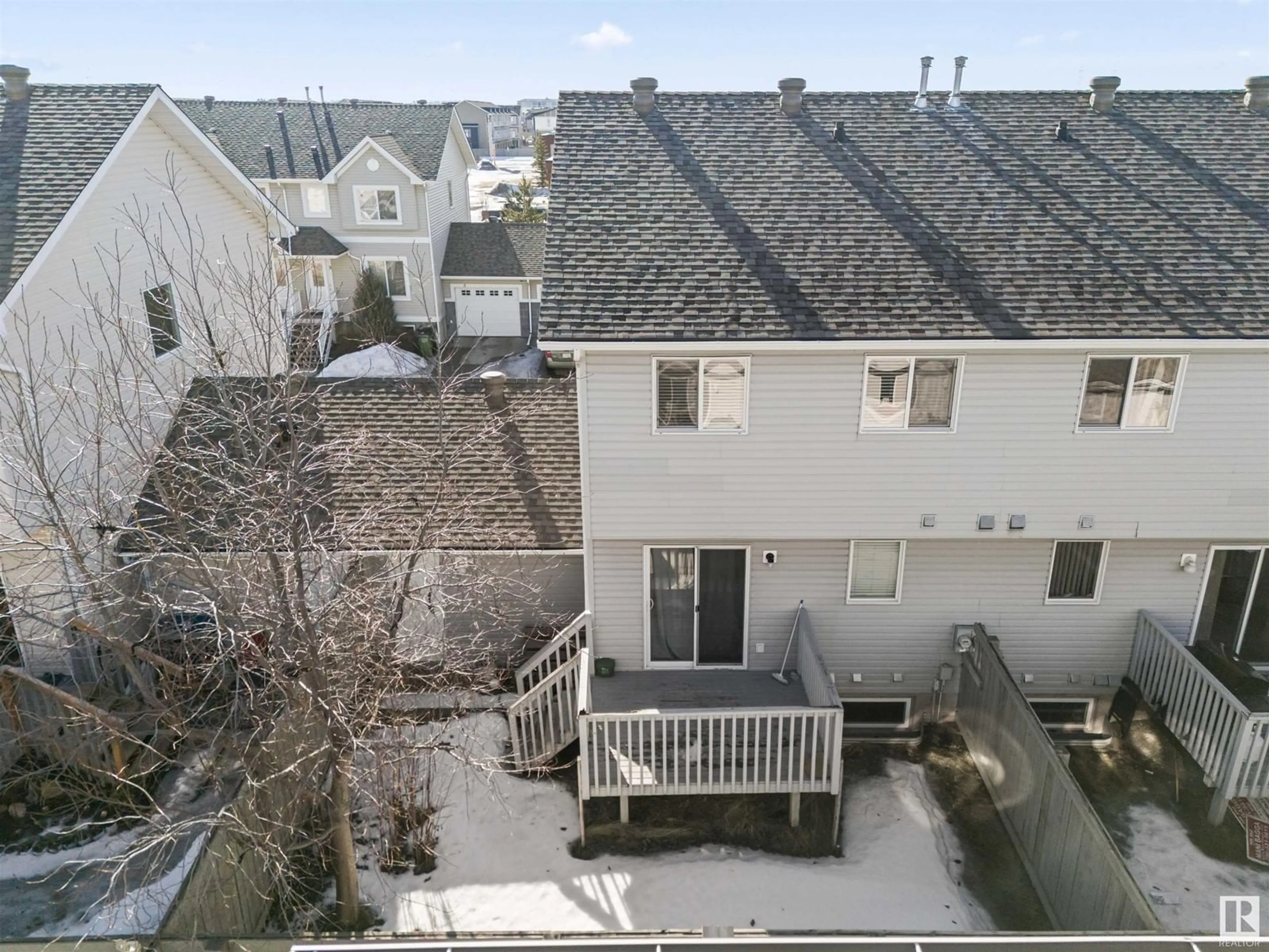 A pic from outside/outdoor area/front of a property/back of a property/a pic from drone, city buildings view from balcony for #50 2503 24 ST NW, Edmonton Alberta T6T0B5