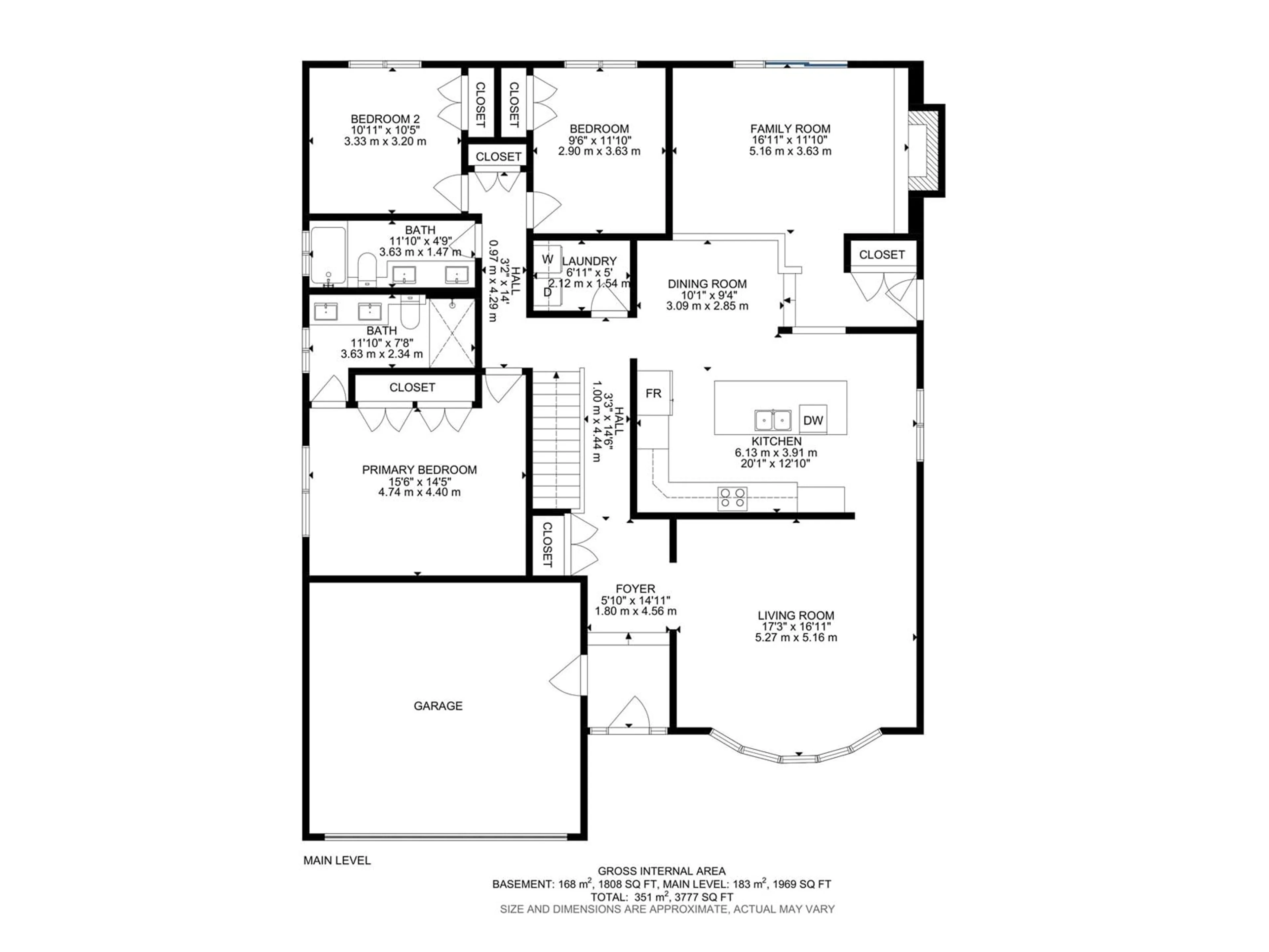 Floor plan for 11126 29A AV NW, Edmonton Alberta T6J3Z3