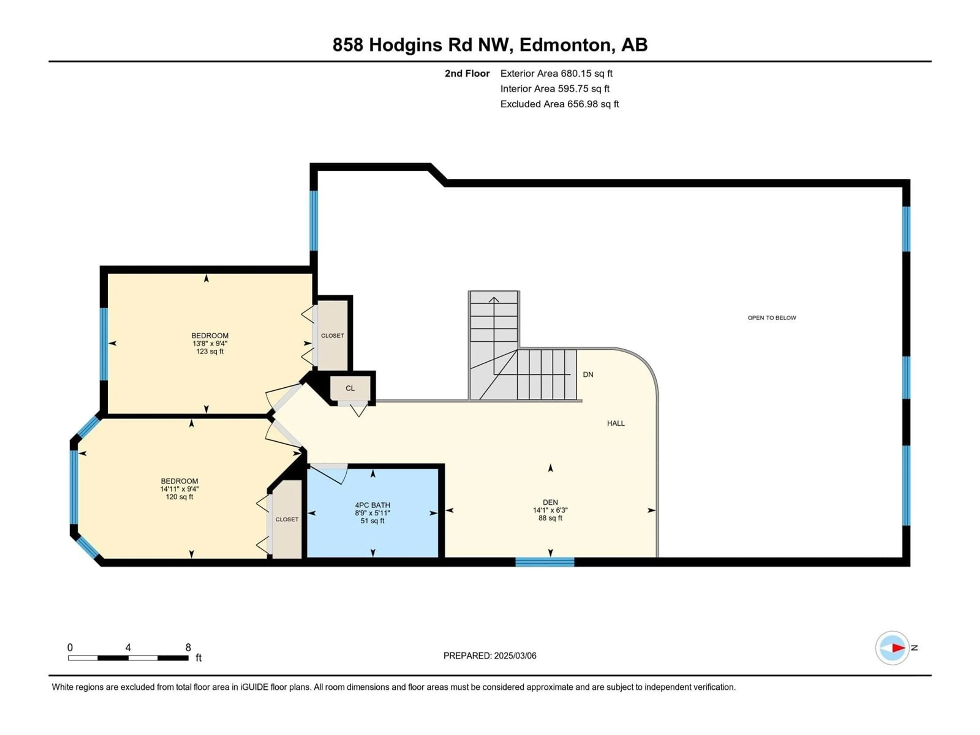 Floor plan for 858 HODGINS RD NW, Edmonton Alberta T6M0K8