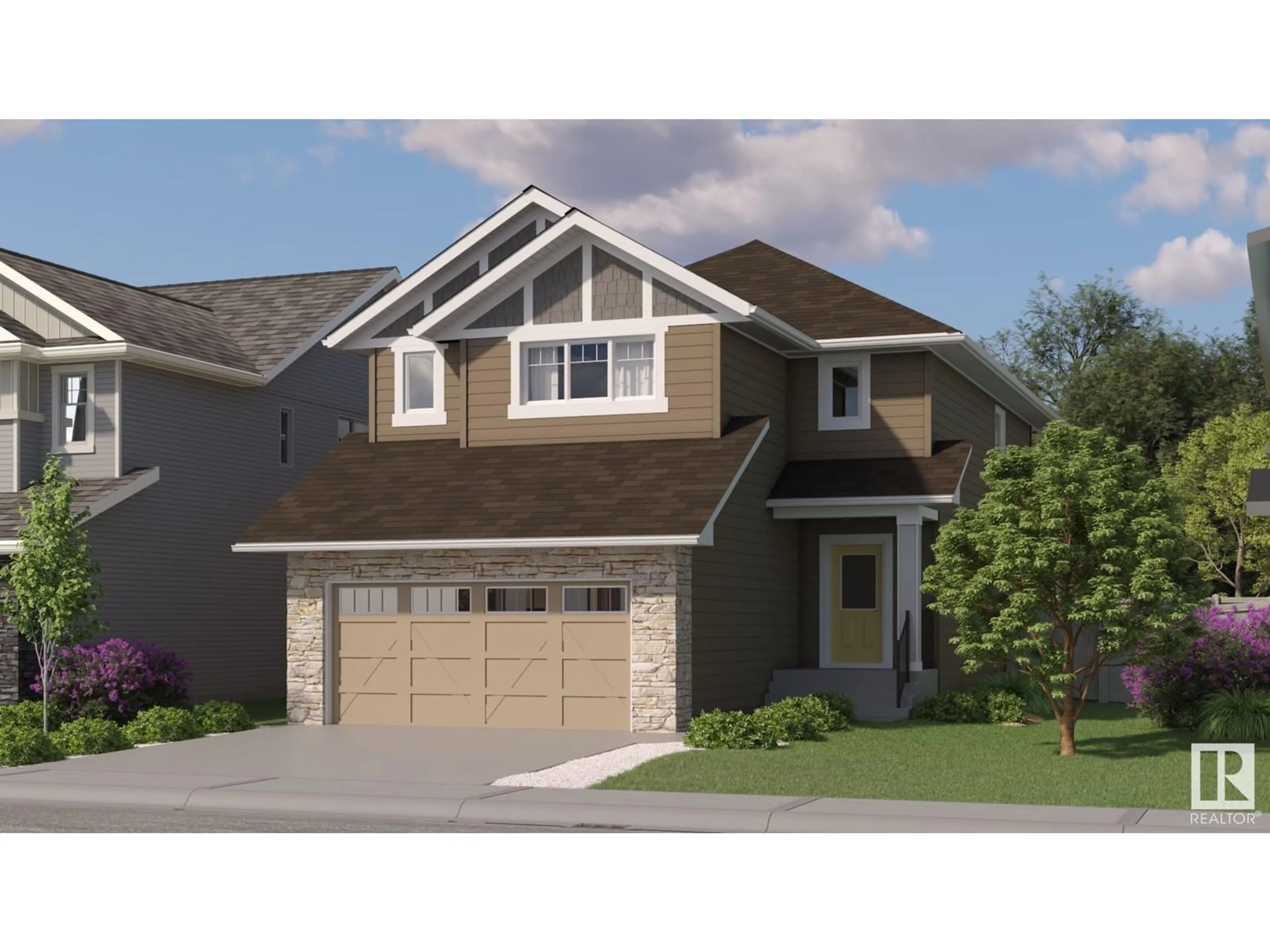 Home with vinyl exterior material, street for 100 Edgefield WY, St. Albert Alberta T6T1R8