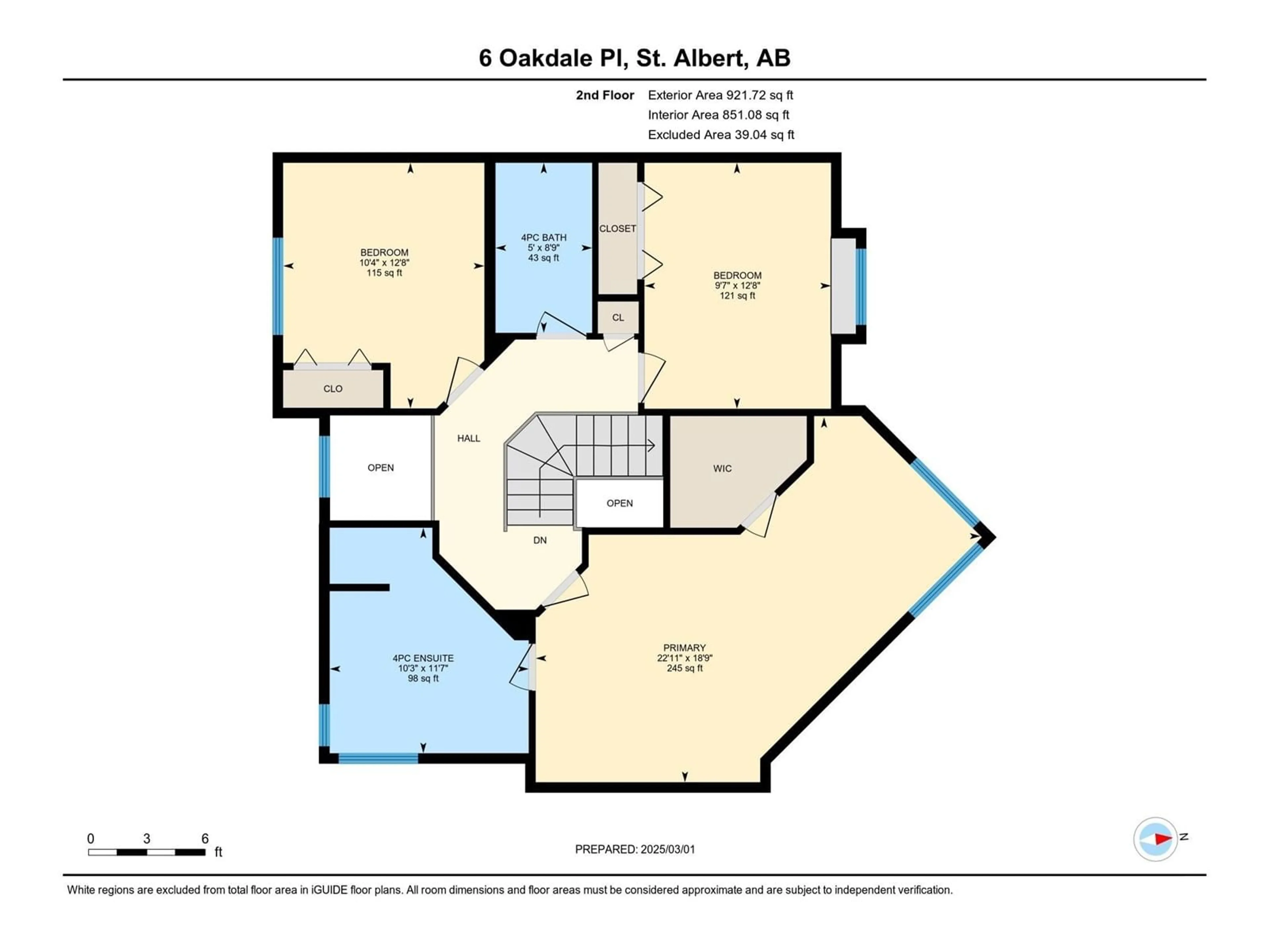 Floor plan for 6 OAKDALE PL, St. Albert Alberta T8N6K6