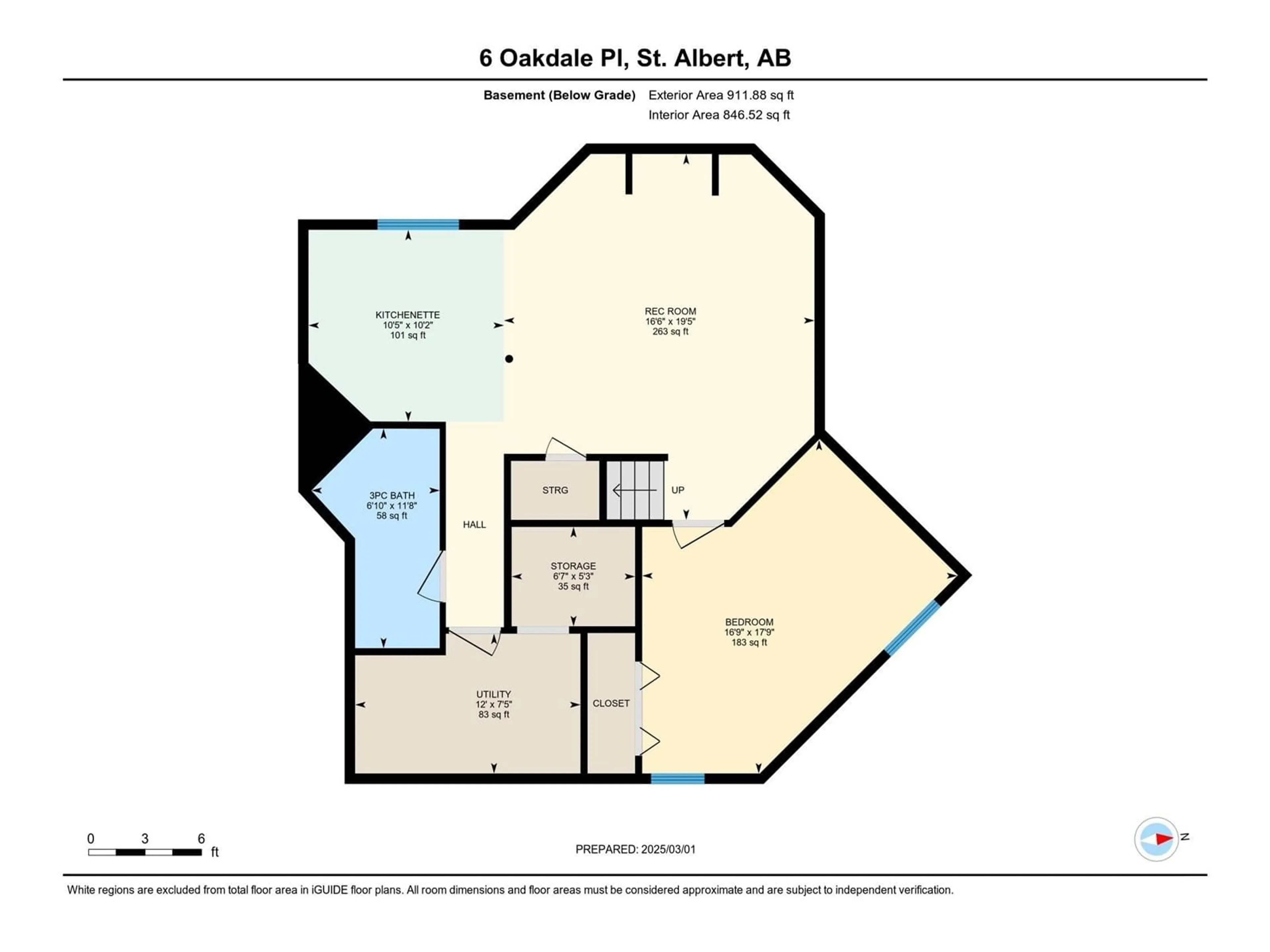 Floor plan for 6 OAKDALE PL, St. Albert Alberta T8N6K6